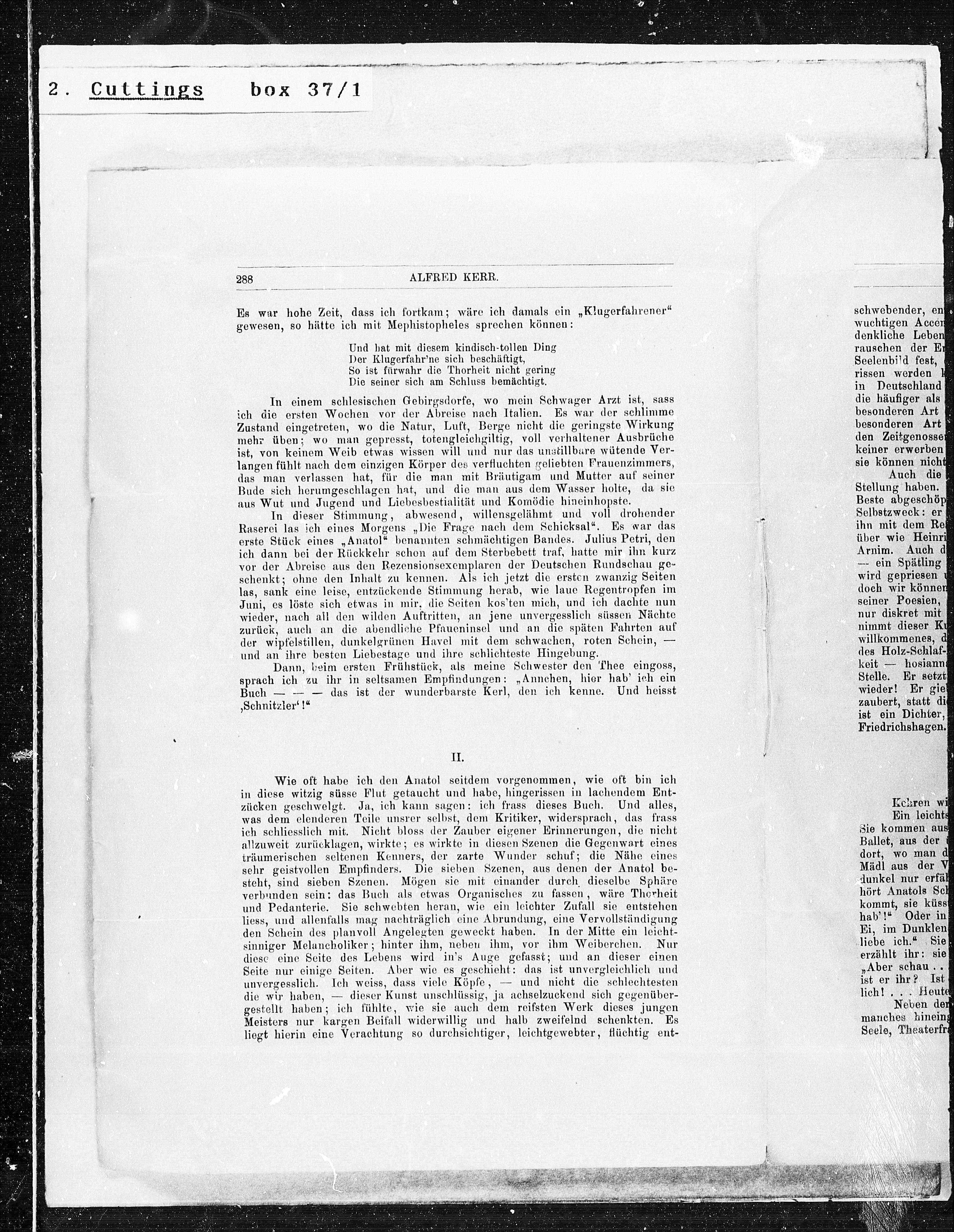 Vorschaubild für Alfred Kerr Arthur Schnitzler, Seite 2