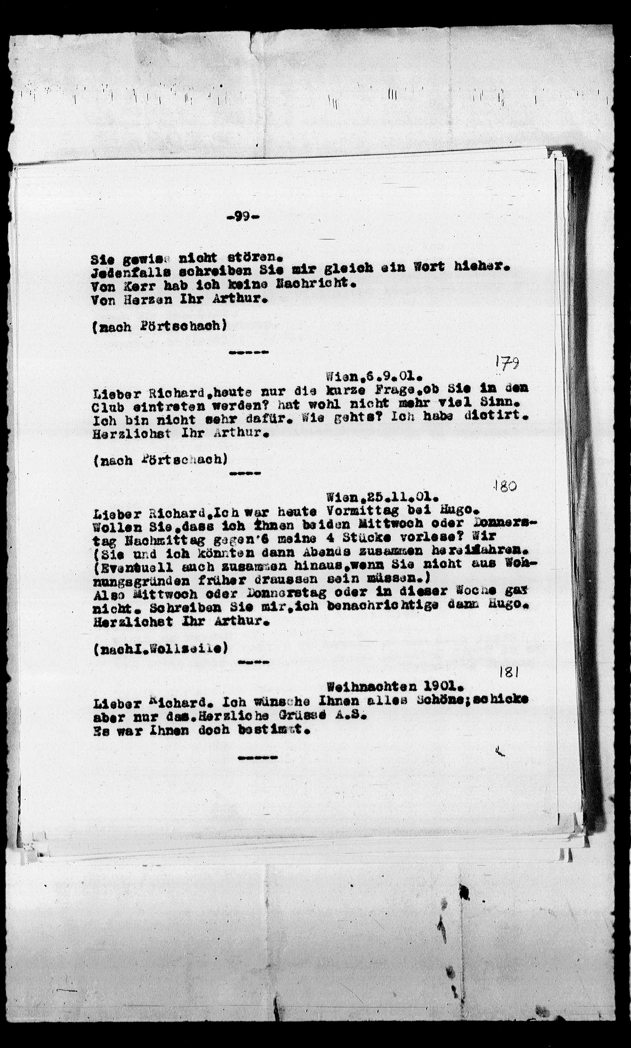 Vorschaubild für Beer-Hofmann, Richard_8.1 Abschrift AS an BH, Seite 106