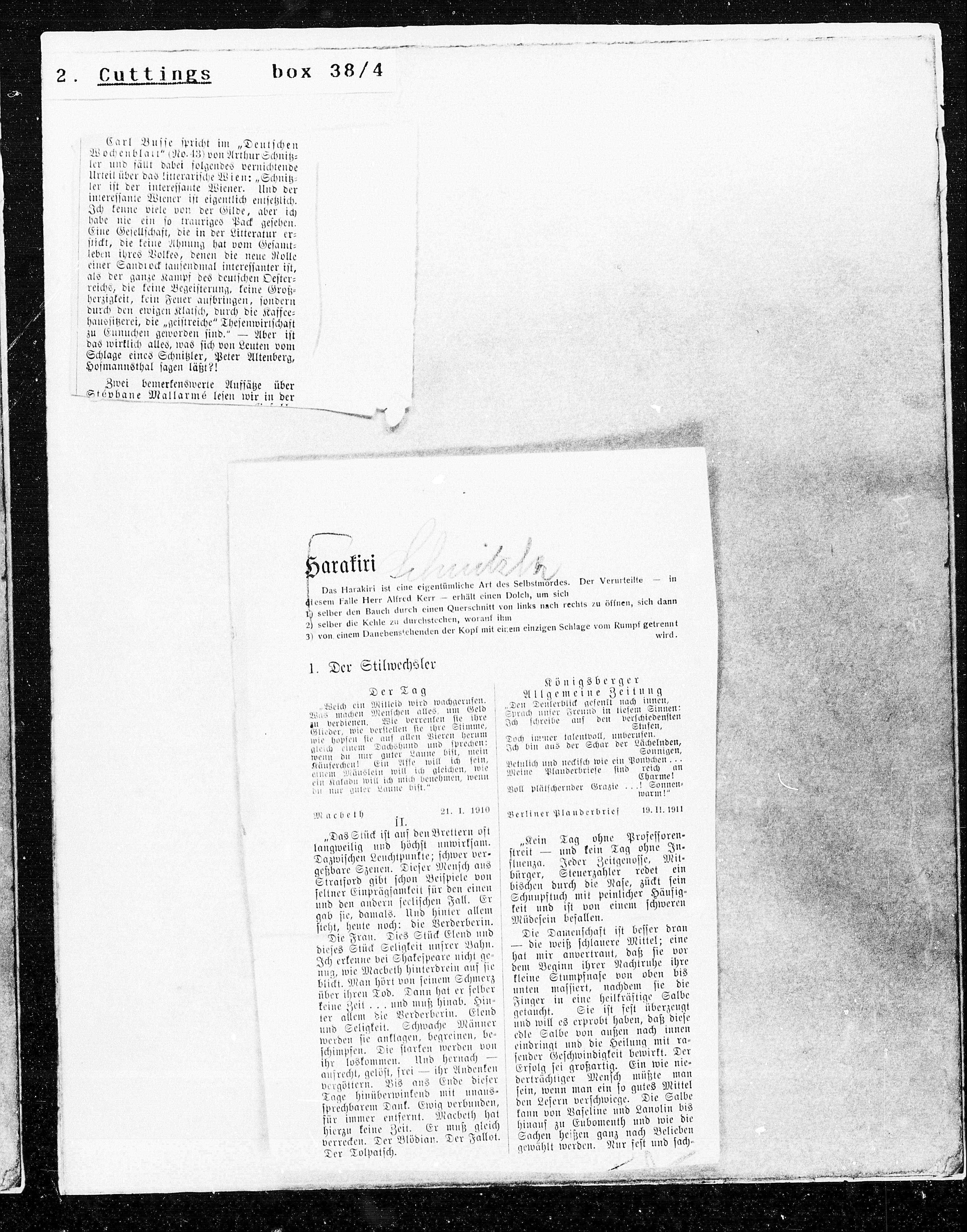 Vorschaubild für Ausschnitte 1933 Undated, Seite 109