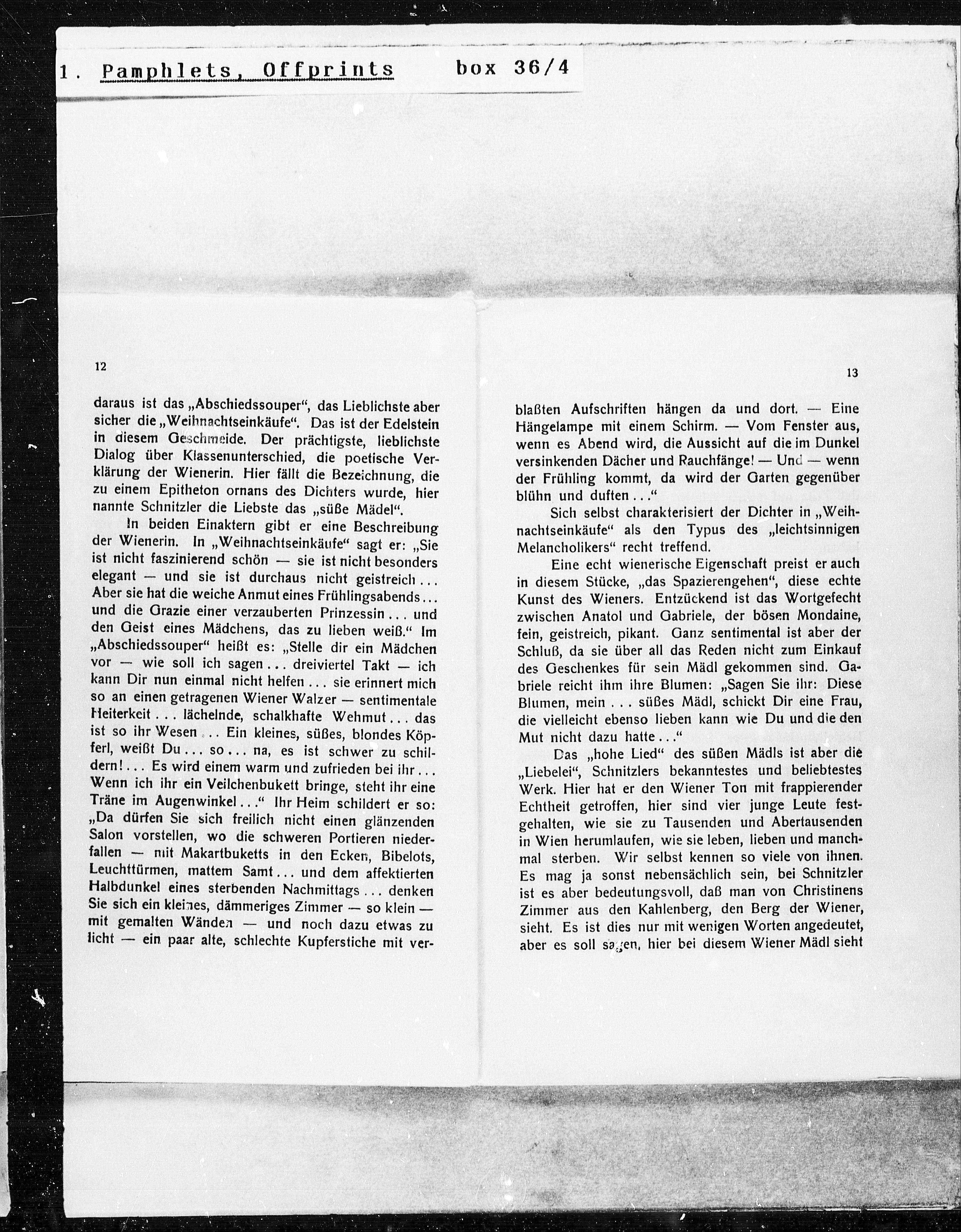 Vorschaubild für Leo Feigl Arthur Schnitzler und Wien, Seite 7