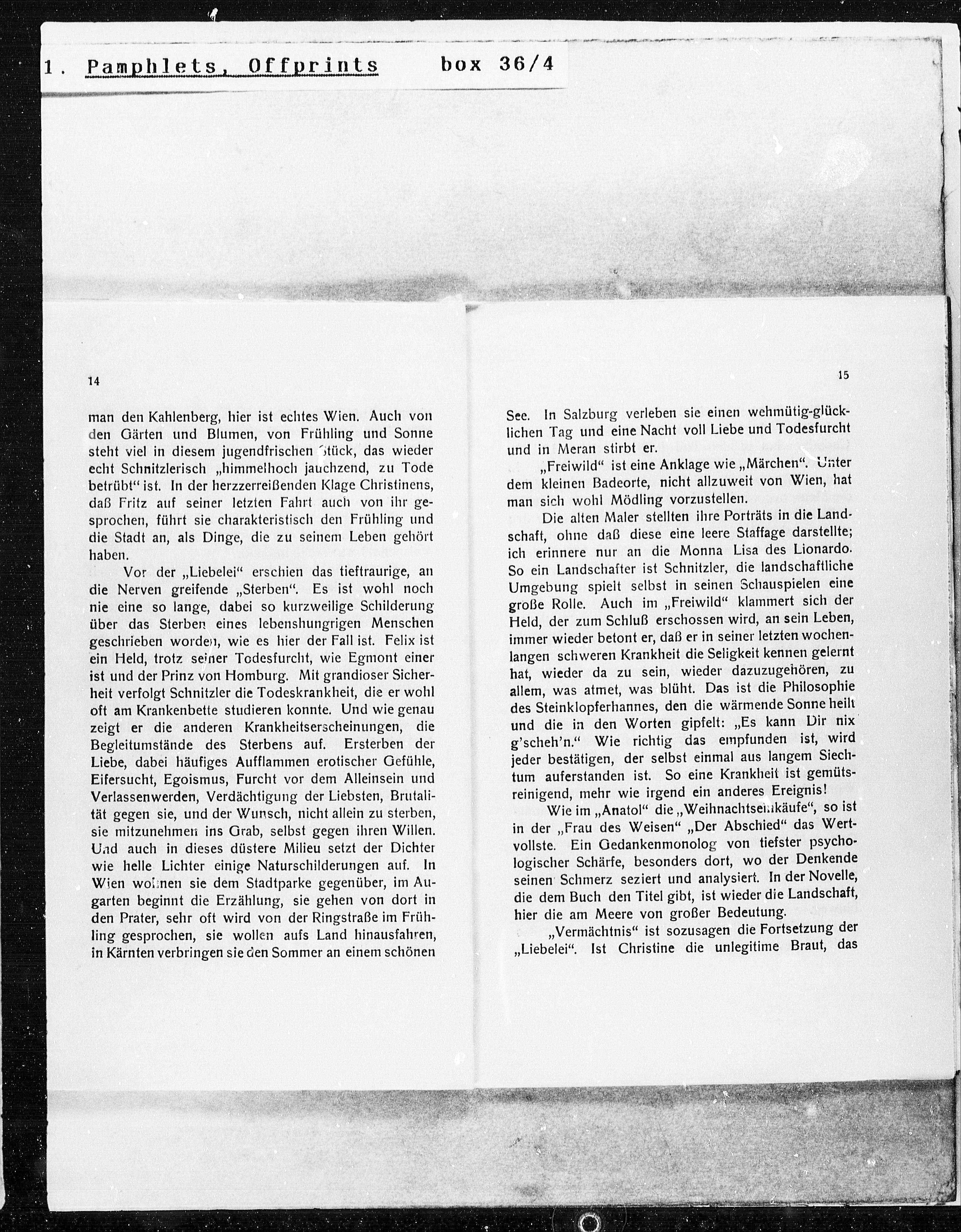 Vorschaubild für Leo Feigl Arthur Schnitzler und Wien, Seite 8