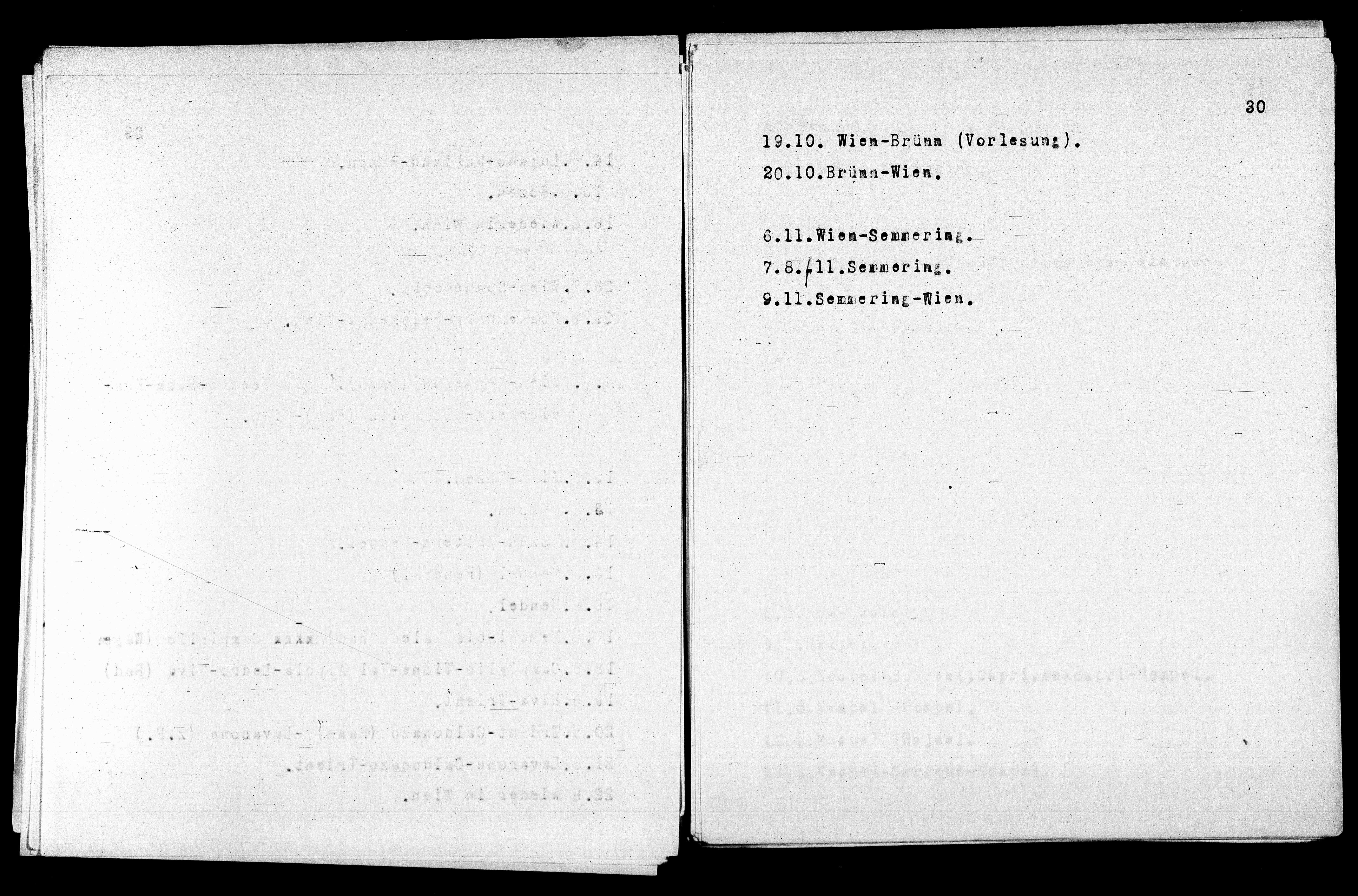 Vorschaubild für Verzeichnis unternommener Reisen 1867-1927, Seite 30