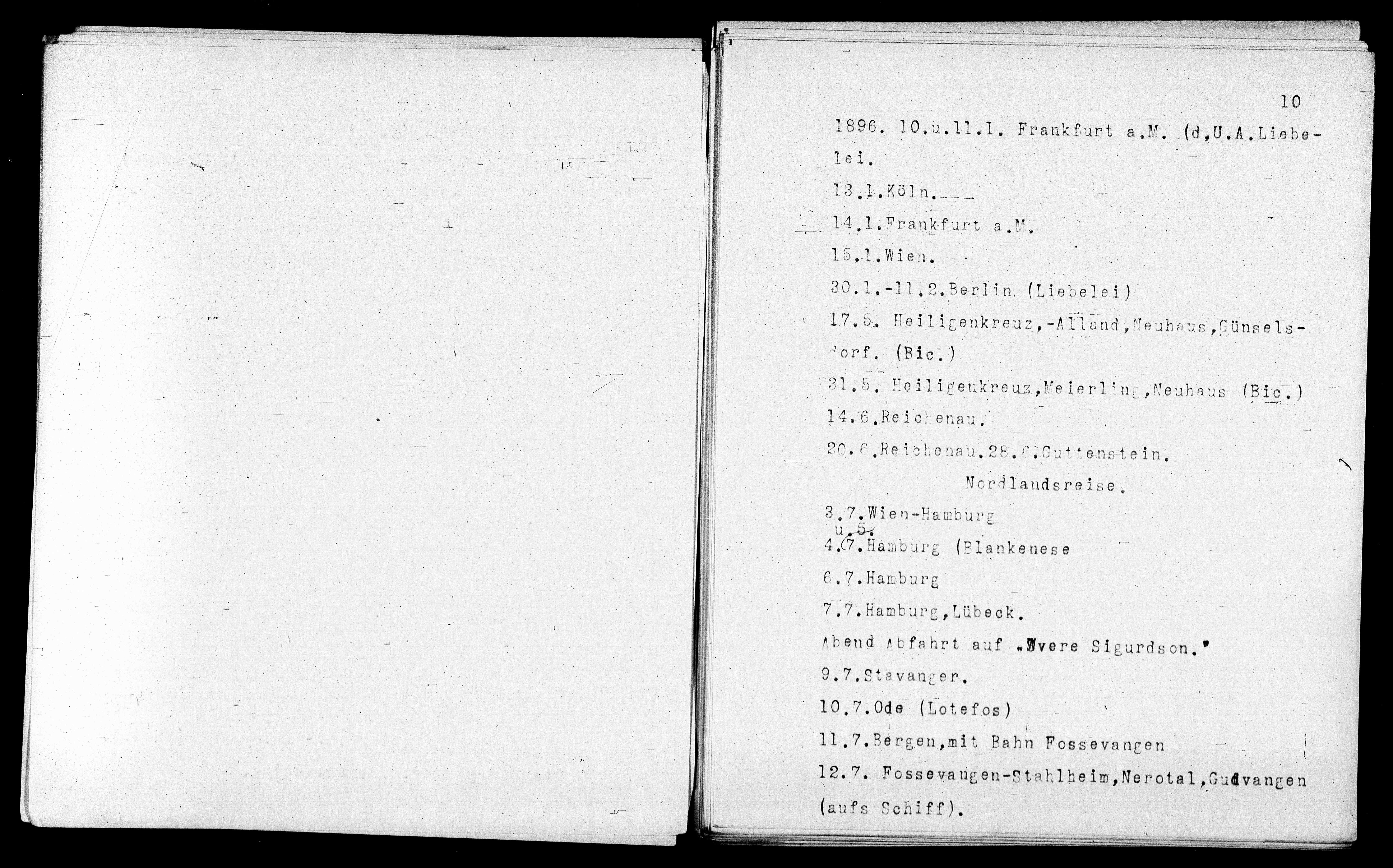 Vorschaubild für Verzeichnis unternommener Reisen 1867-1927, Seite 10