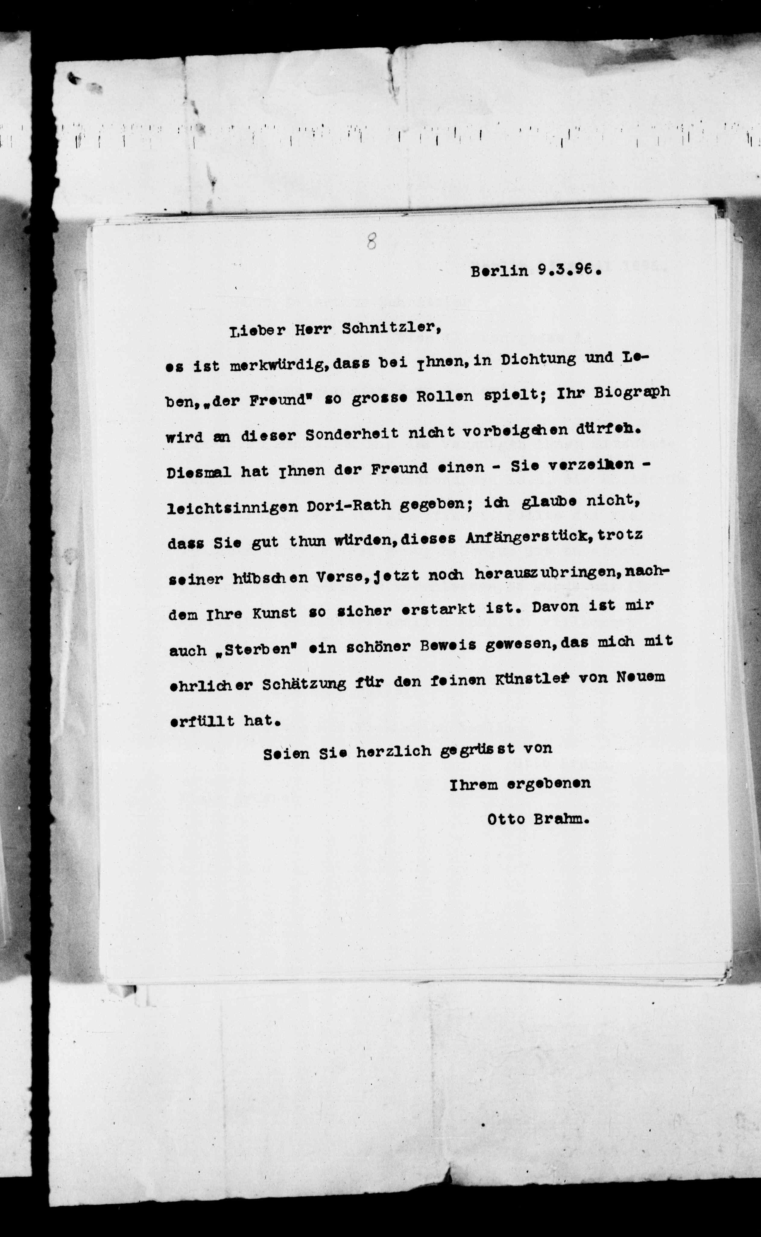 Vorschaubild für Brahm, Otto 1b AS an OB, Abschrift, Seite 11