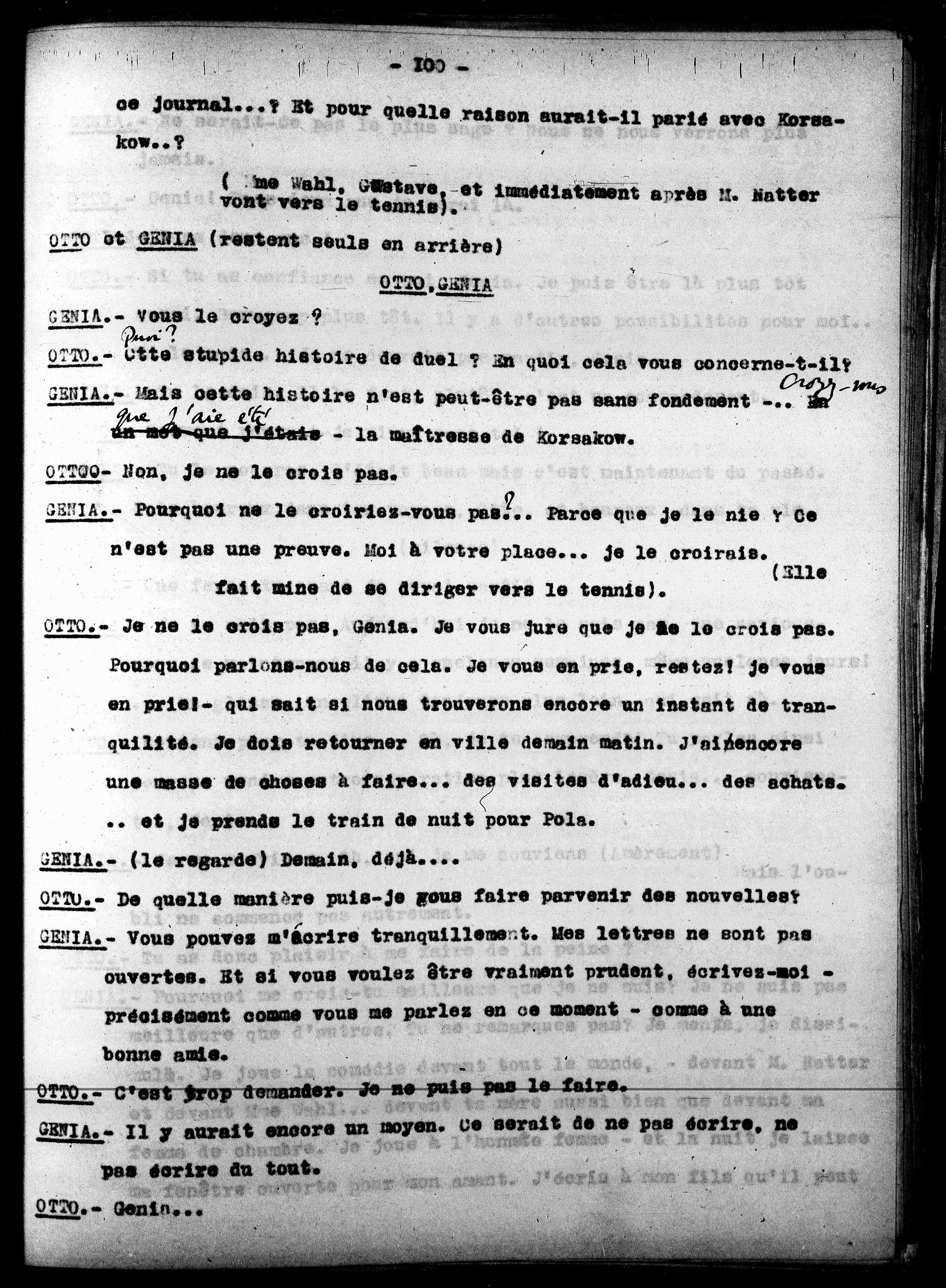 Vorschaubild für Französischsprachige Übersetzungen III Le Pays Inconnu, Seite 104