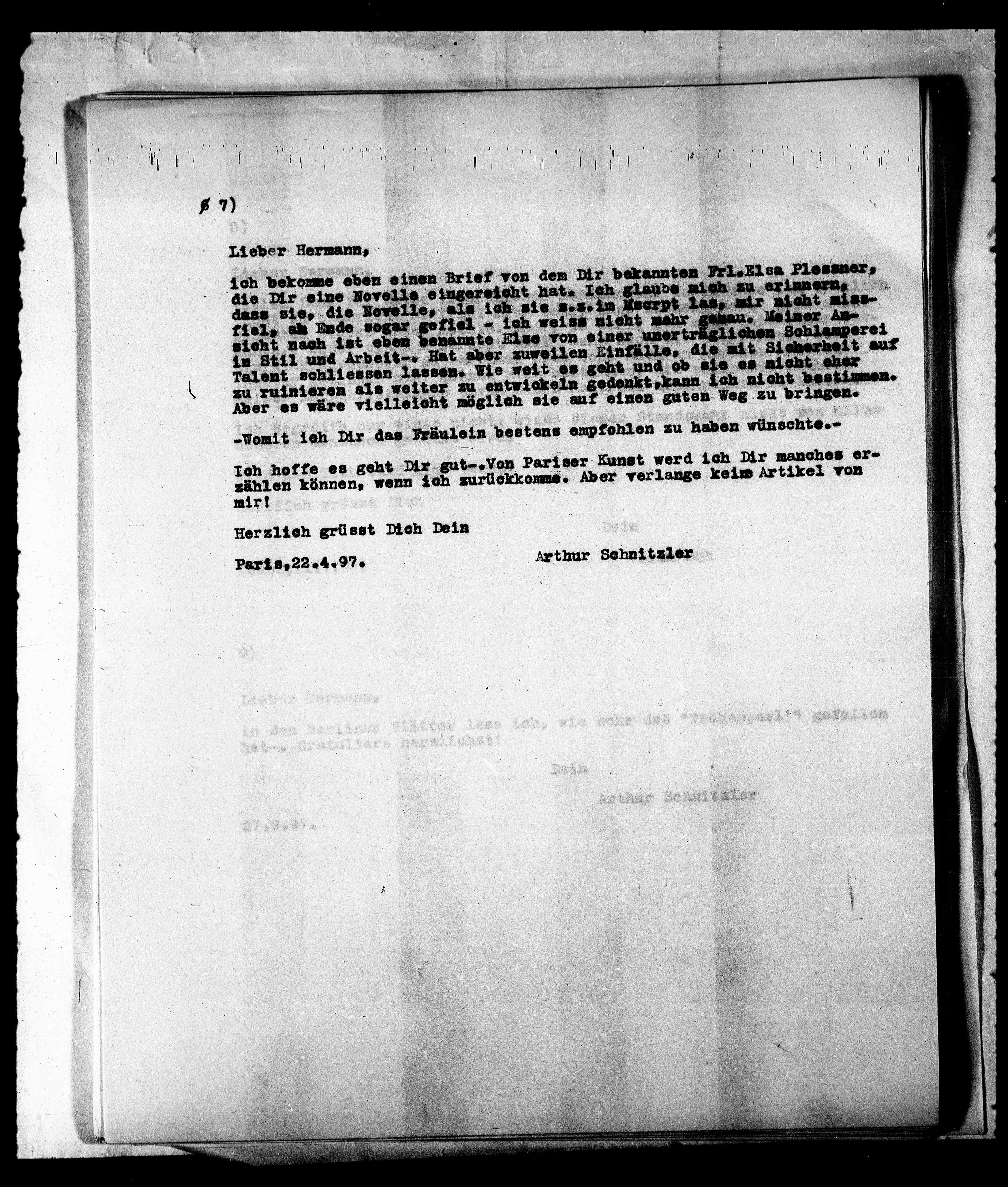 Vorschaubild für Bahr, Hermann_1 Schnitzler an Bahr, Typoskript, Seite 12