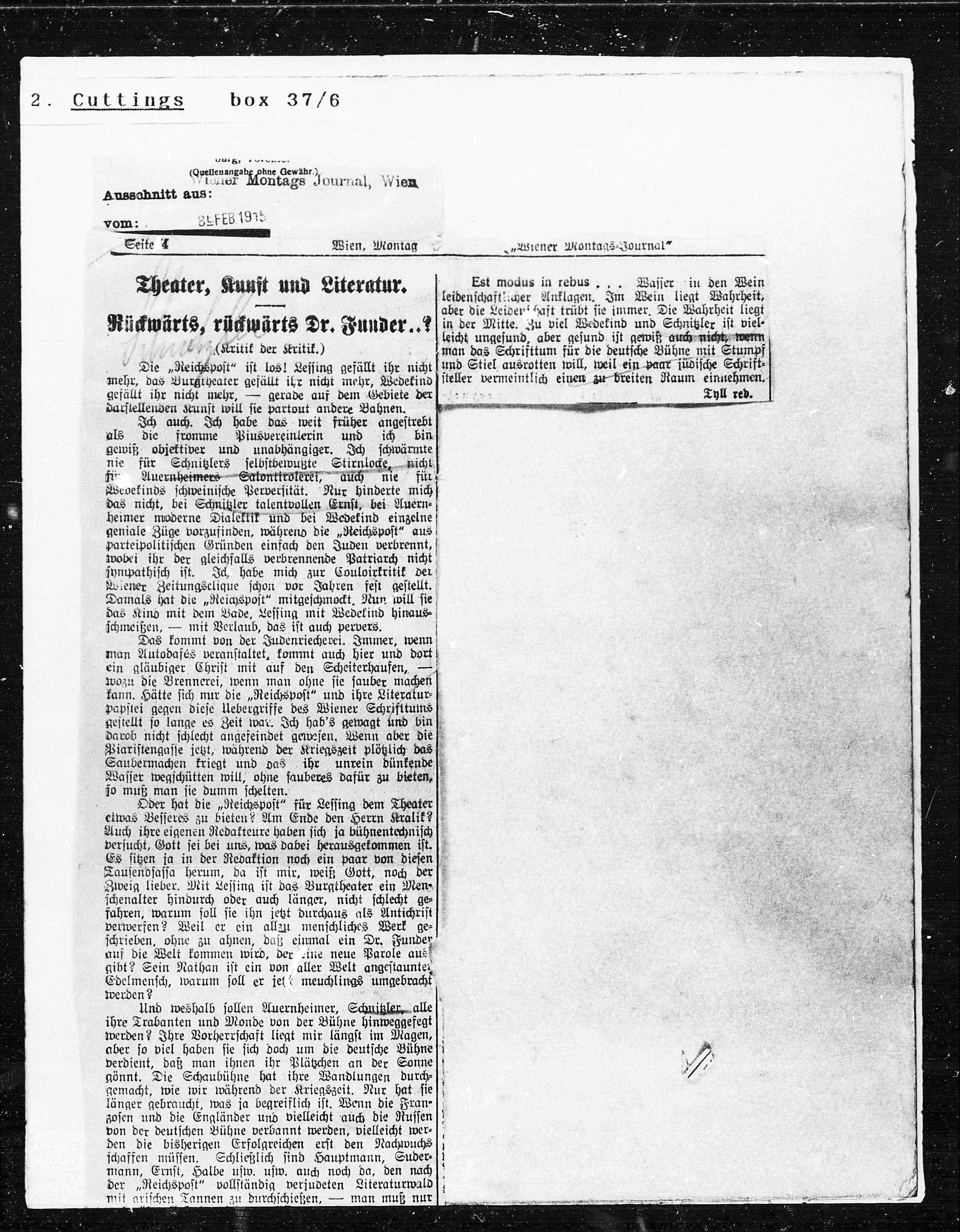 Vorschaubild für Ausschnitte 1914 1920, Seite 1
