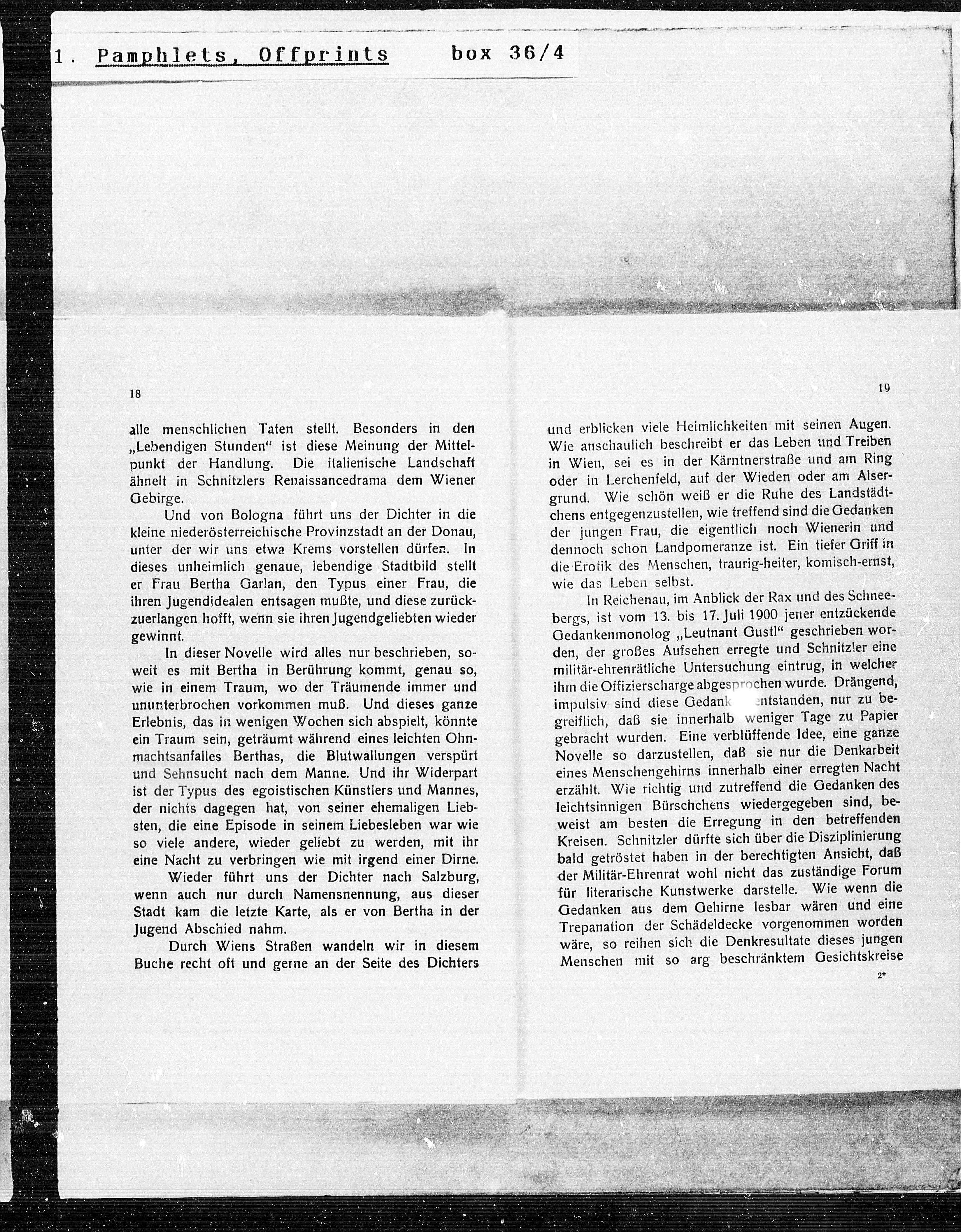Vorschaubild für Leo Feigl Arthur Schnitzler und Wien, Seite 10