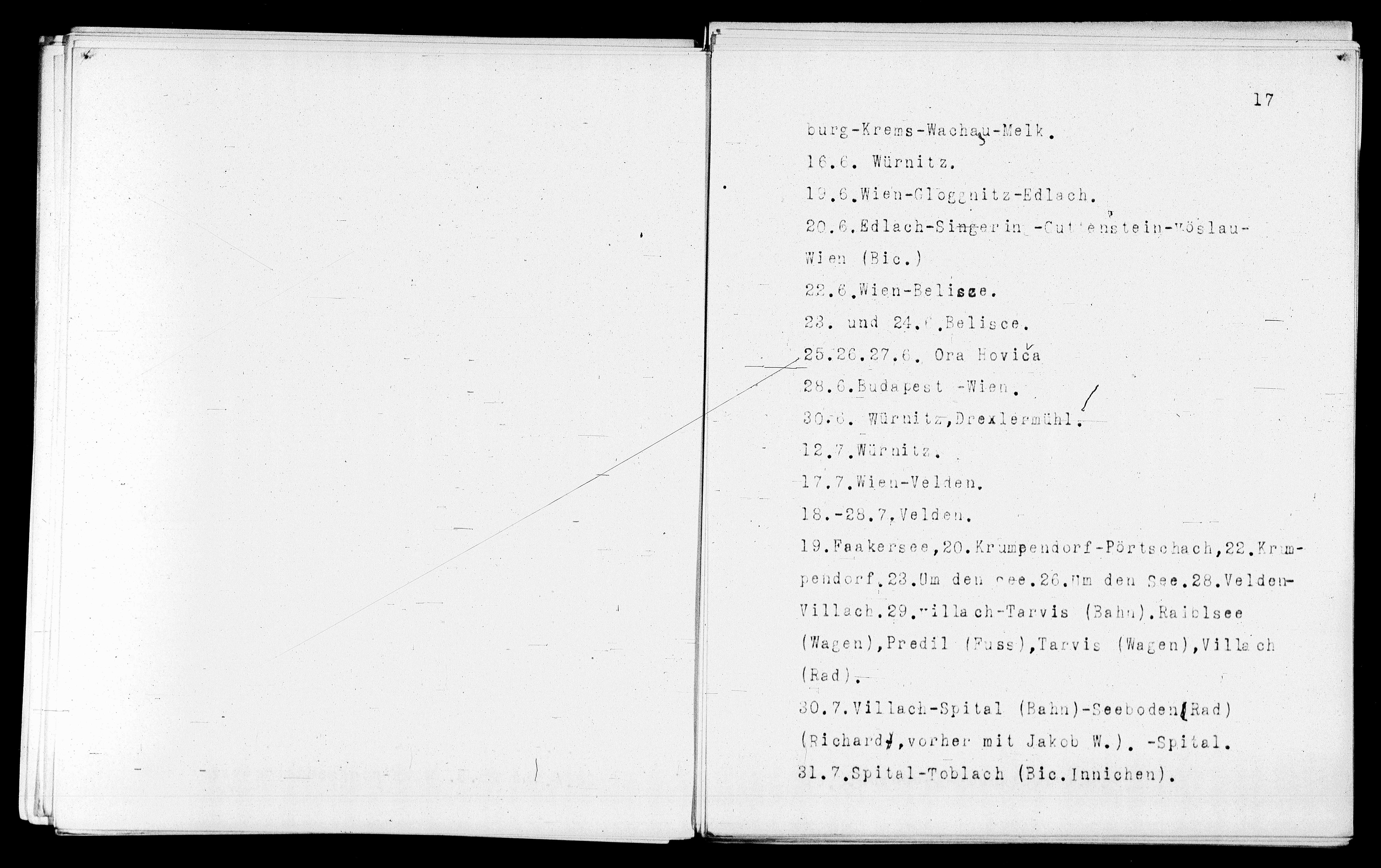 Vorschaubild für Verzeichnis unternommener Reisen 1867-1927, Seite 17