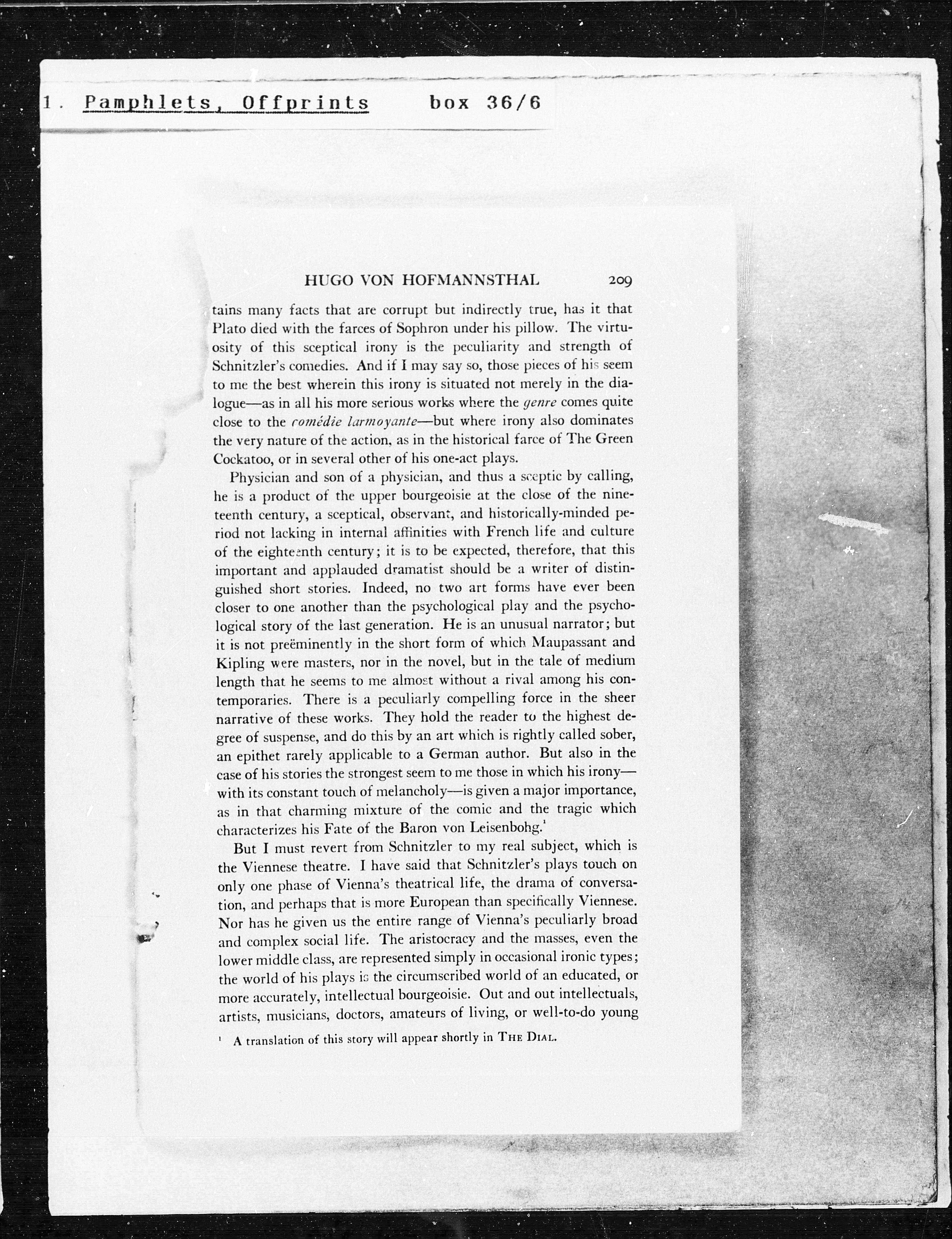 Vorschaubild für Hofmannsthal Vienna Letter July 1922, Seite 4