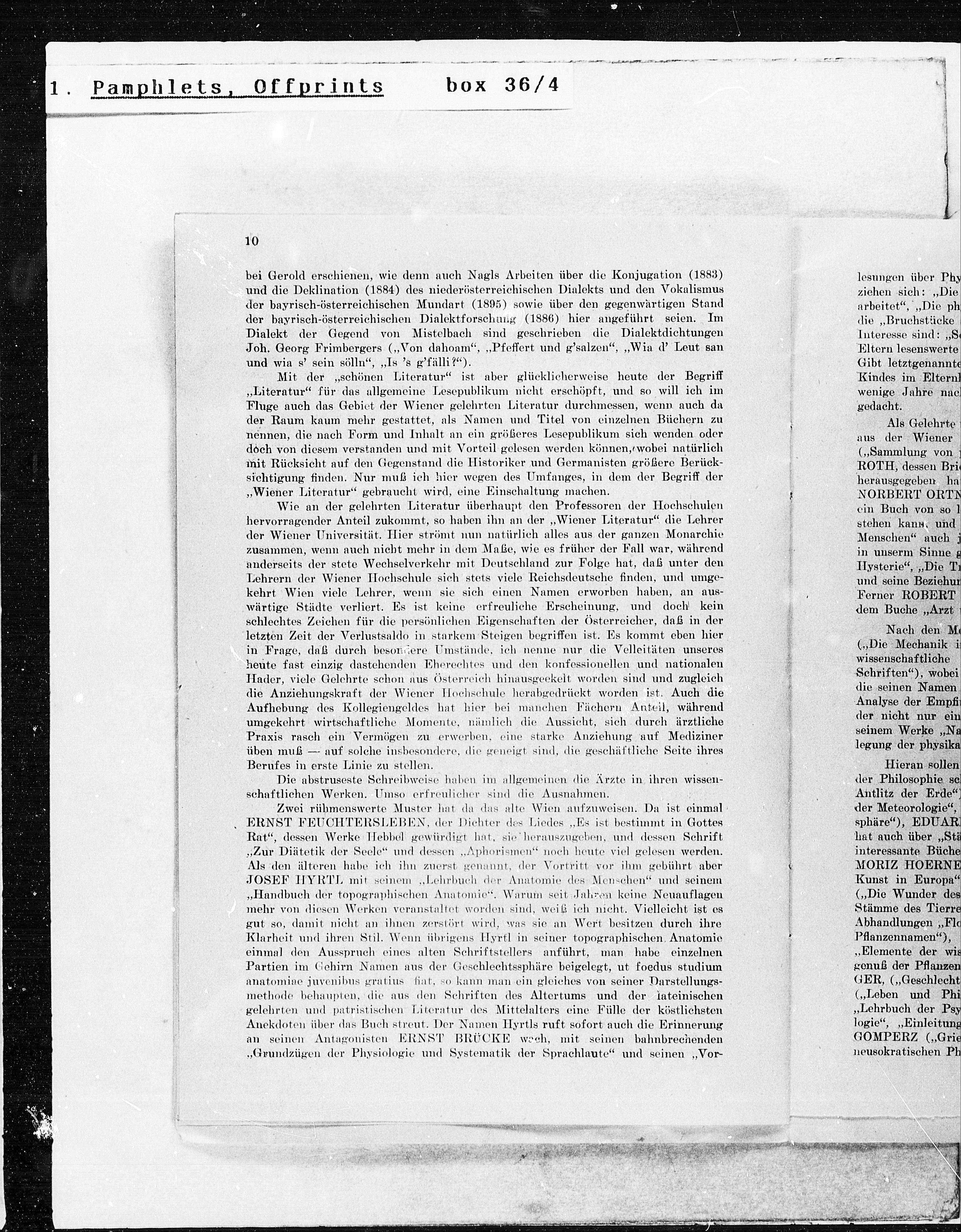 Vorschaubild für Max Burckhard Wiener Literatur, Seite 10