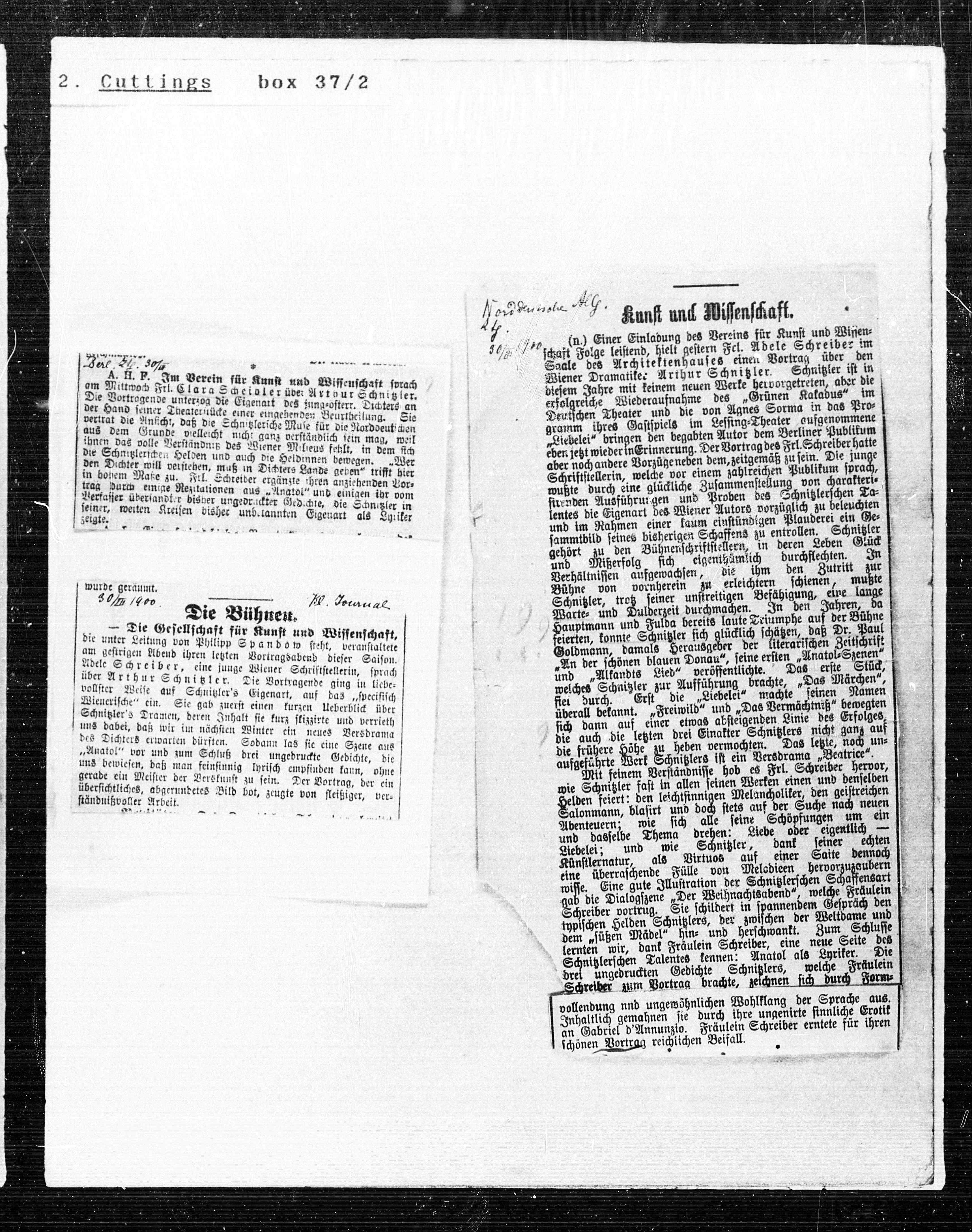 Vorschaubild für Ausschnitte 1899 1902, Seite 1