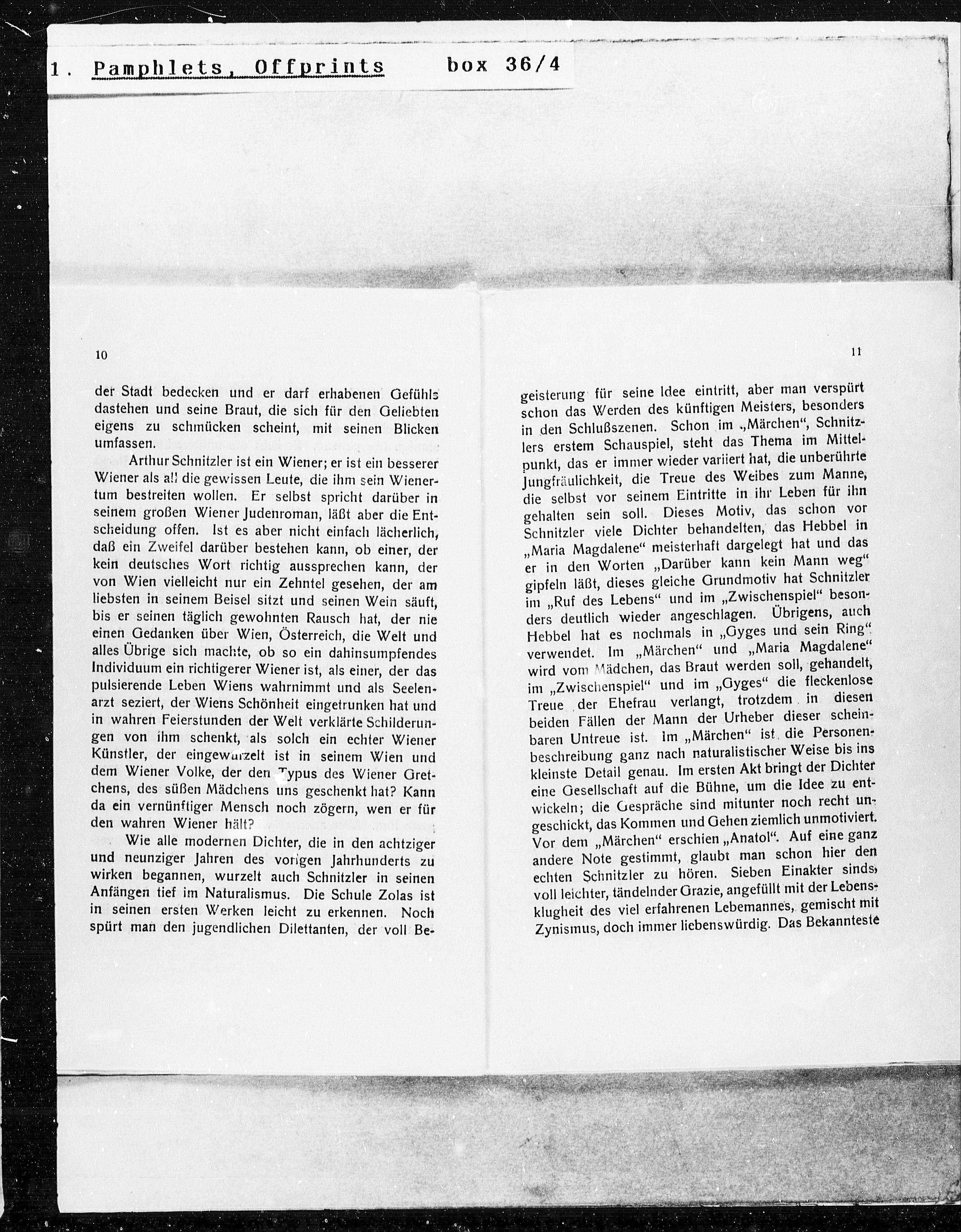 Vorschaubild für Leo Feigl Arthur Schnitzler und Wien, Seite 6