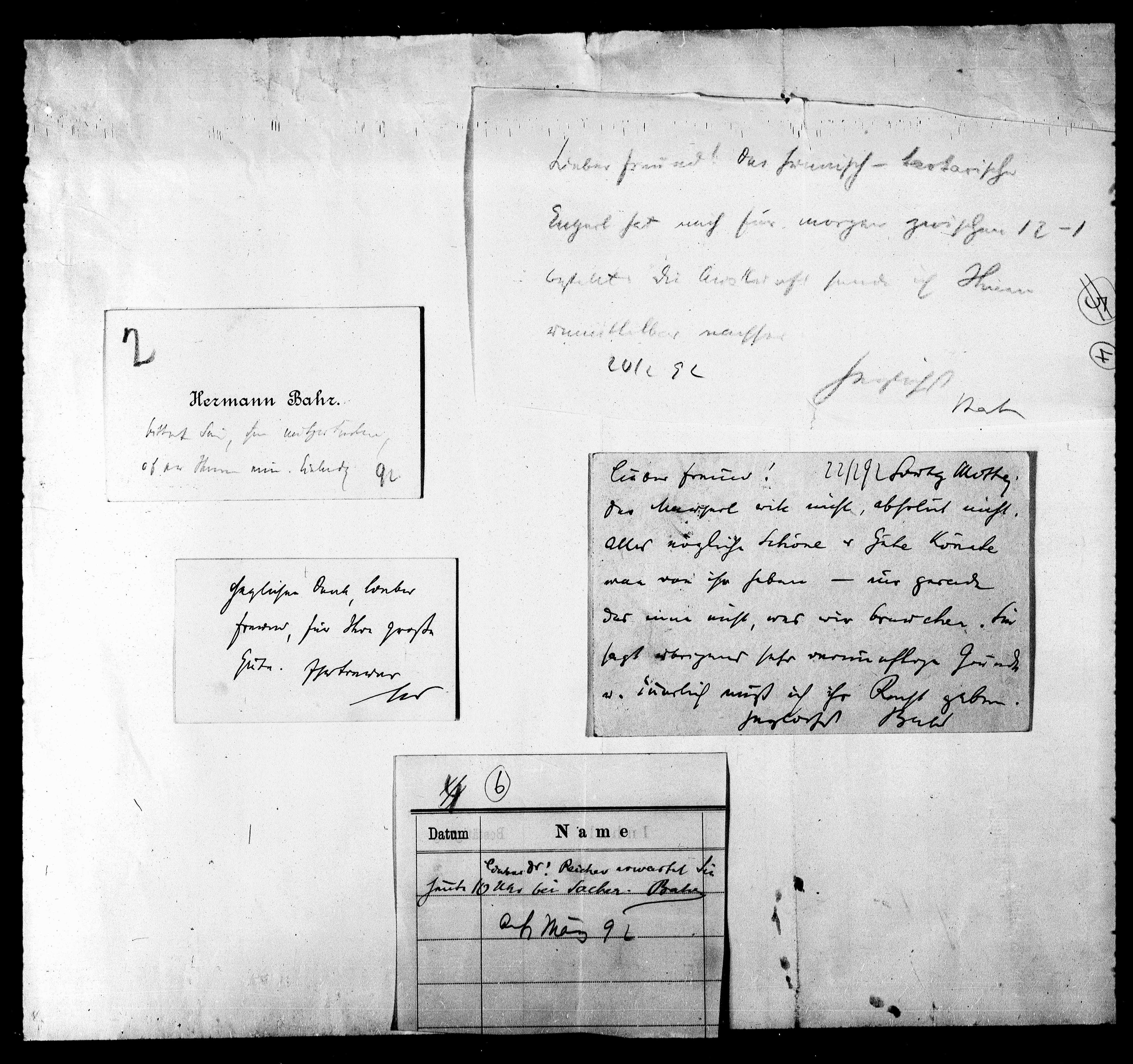 Vorschaubild für Bahr, Hermann_2 Bahr an Schnitzler, Originale, Seite 5