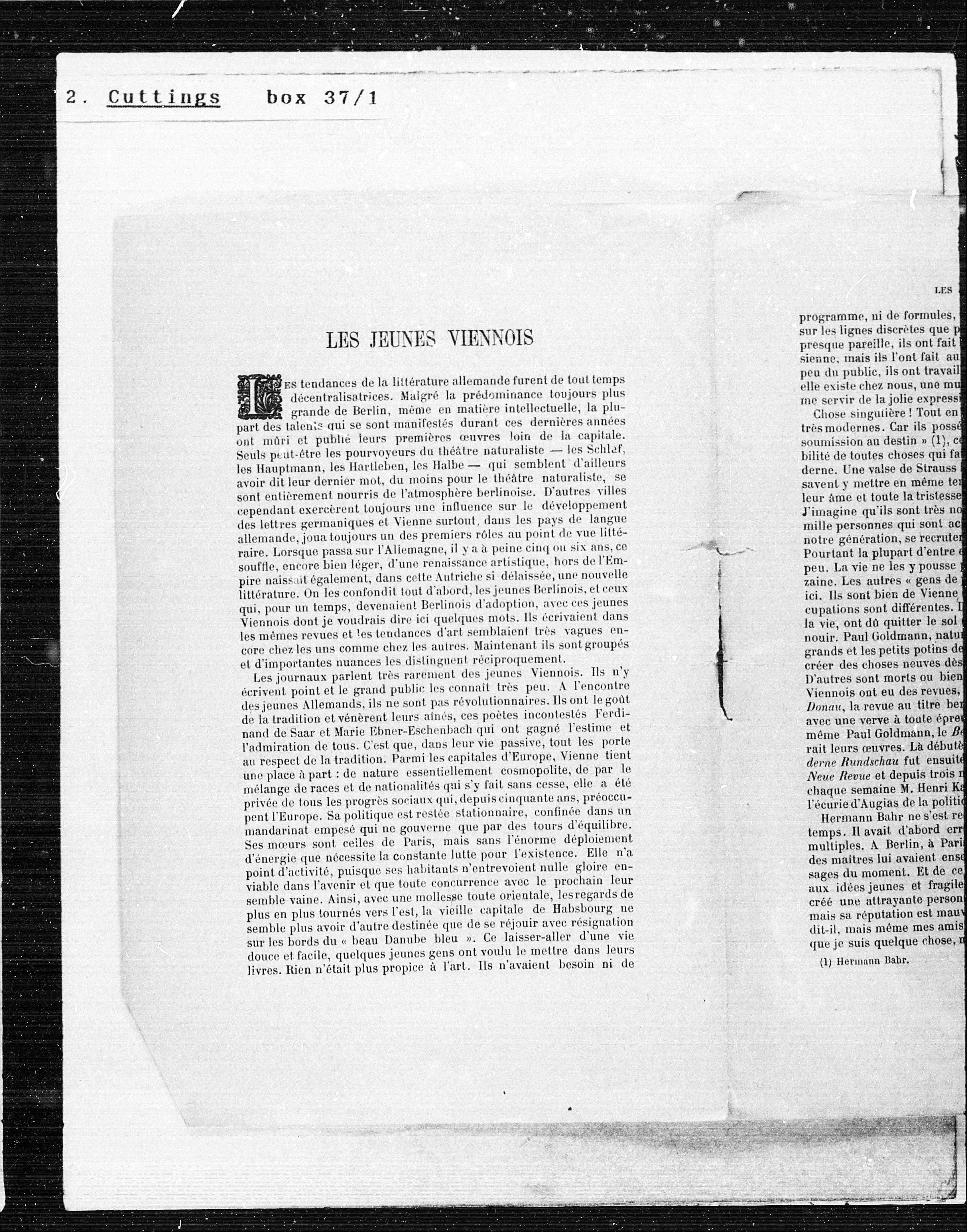 Vorschaubild für 1895 Henri Albert Les Jeunes Viennois, Seite 1