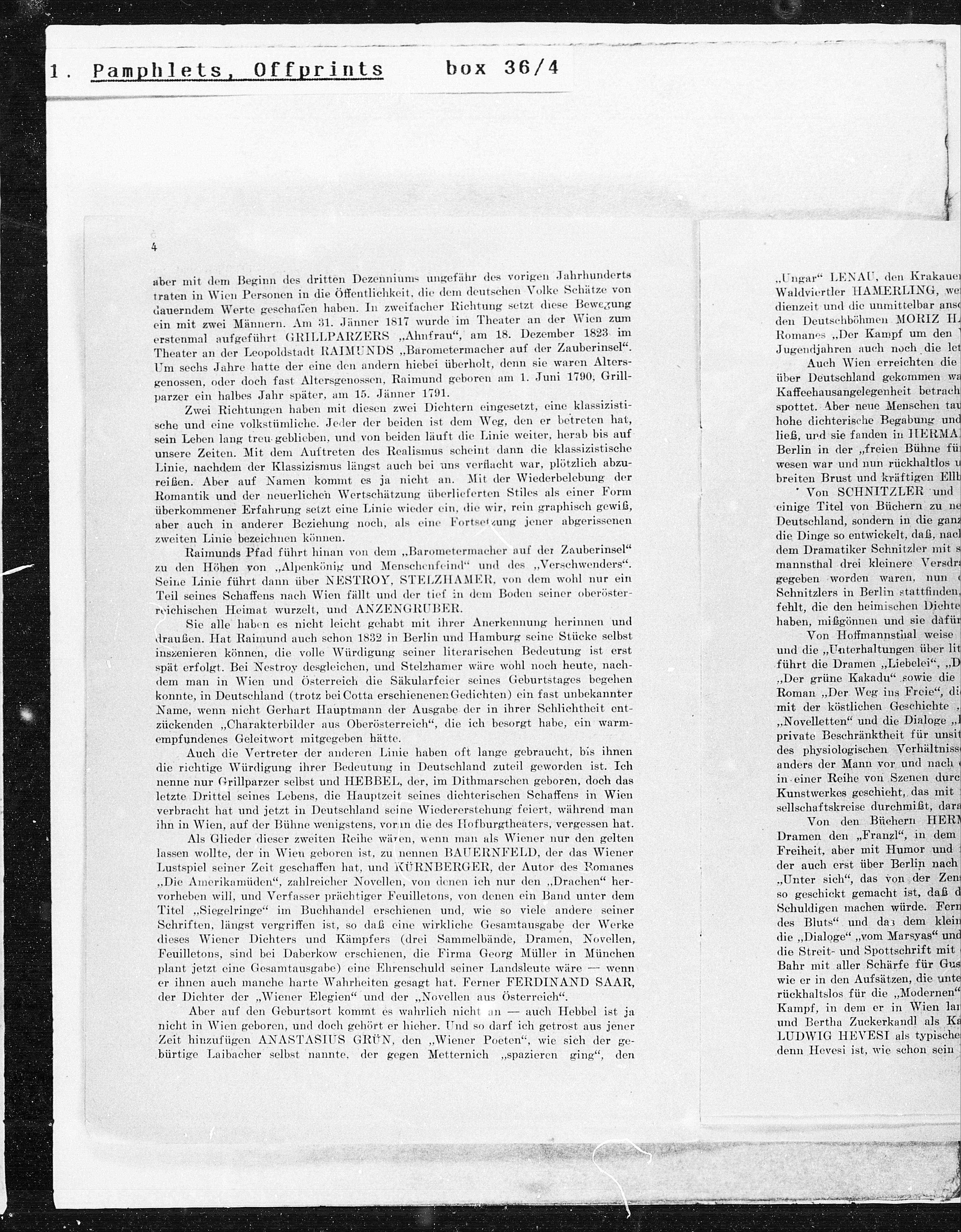Vorschaubild für Max Burckhard Wiener Literatur, Seite 4