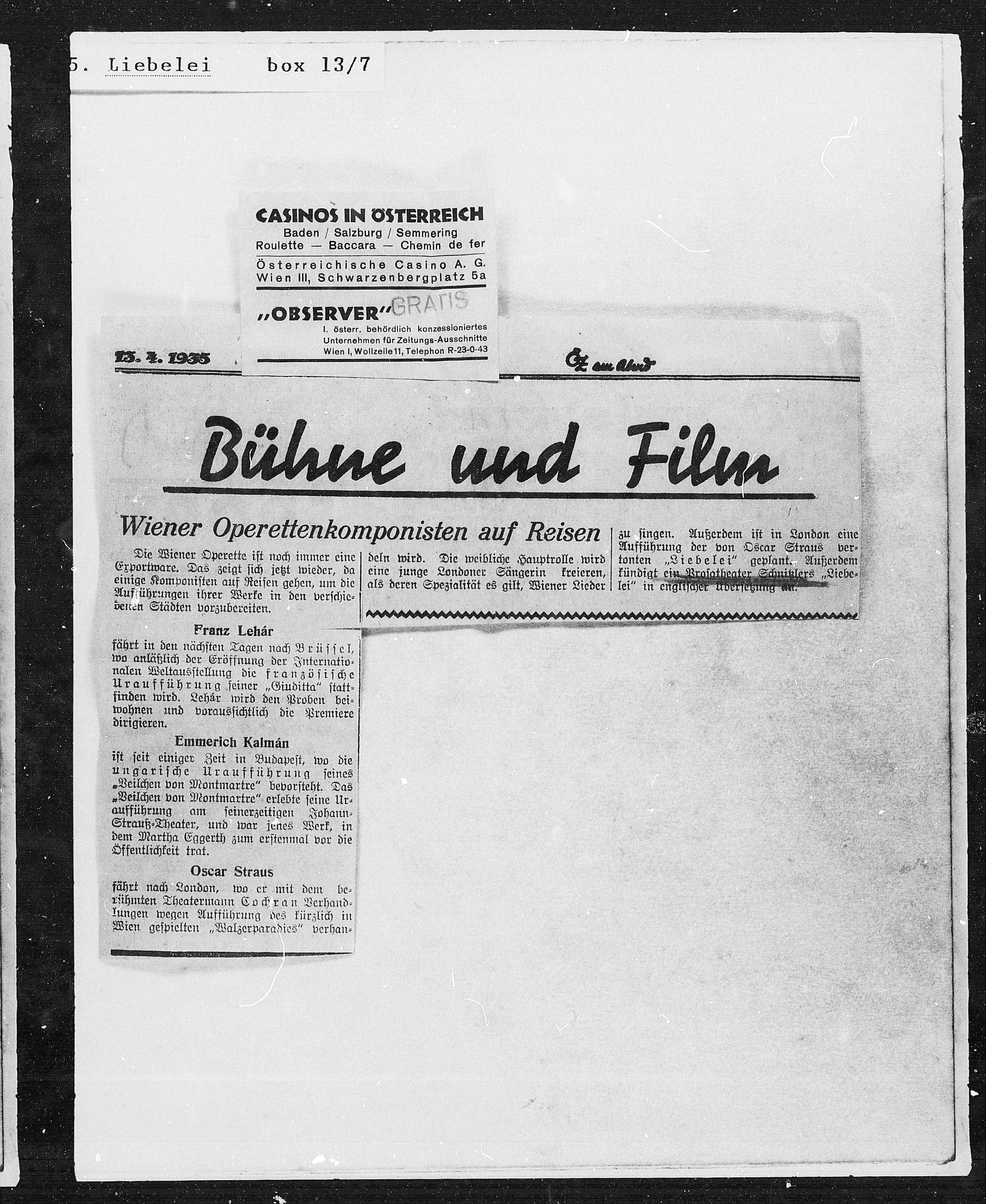 Vorschaubild für Liebelei, Seite 1932