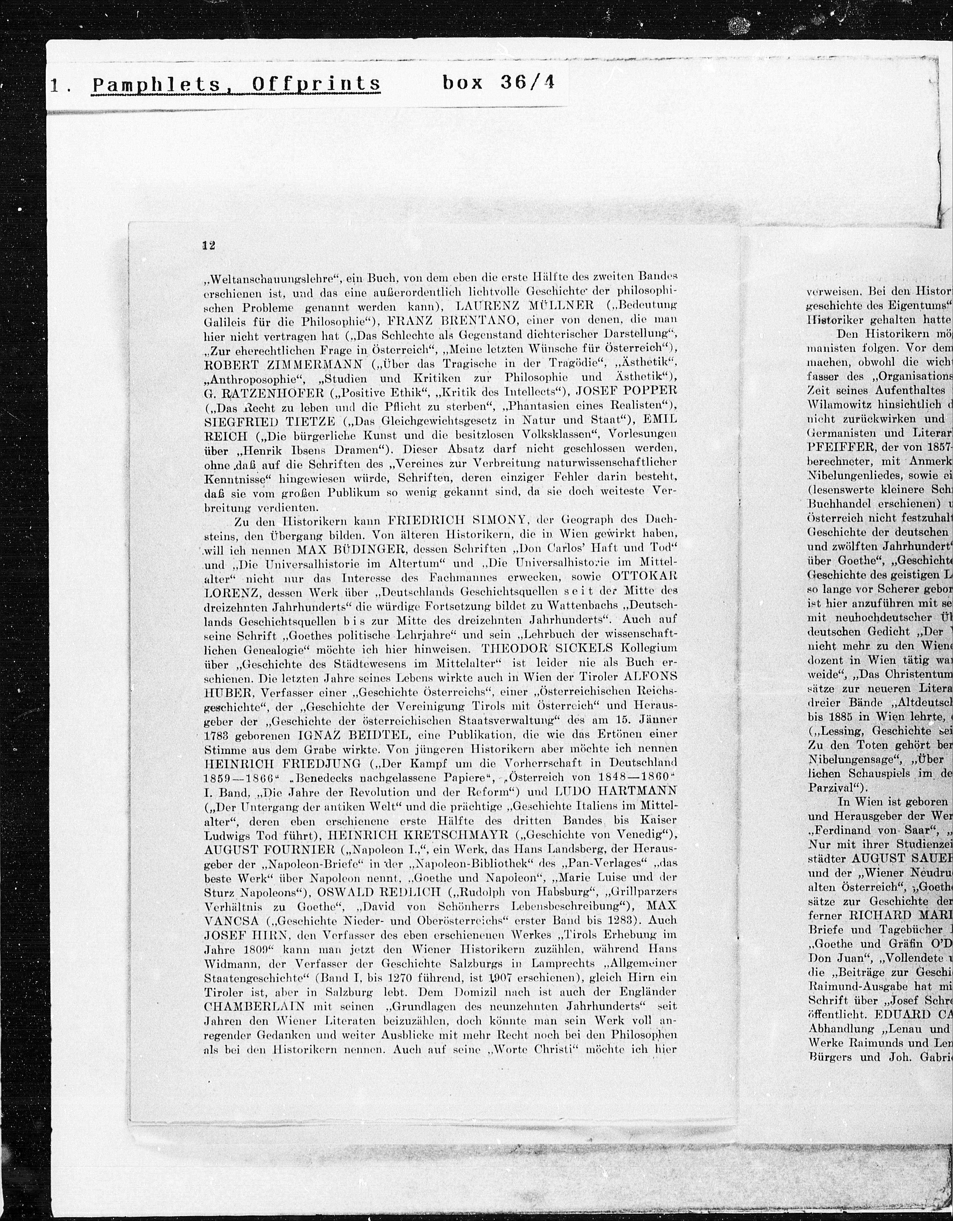 Vorschaubild für Max Burckhard Wiener Literatur, Seite 12