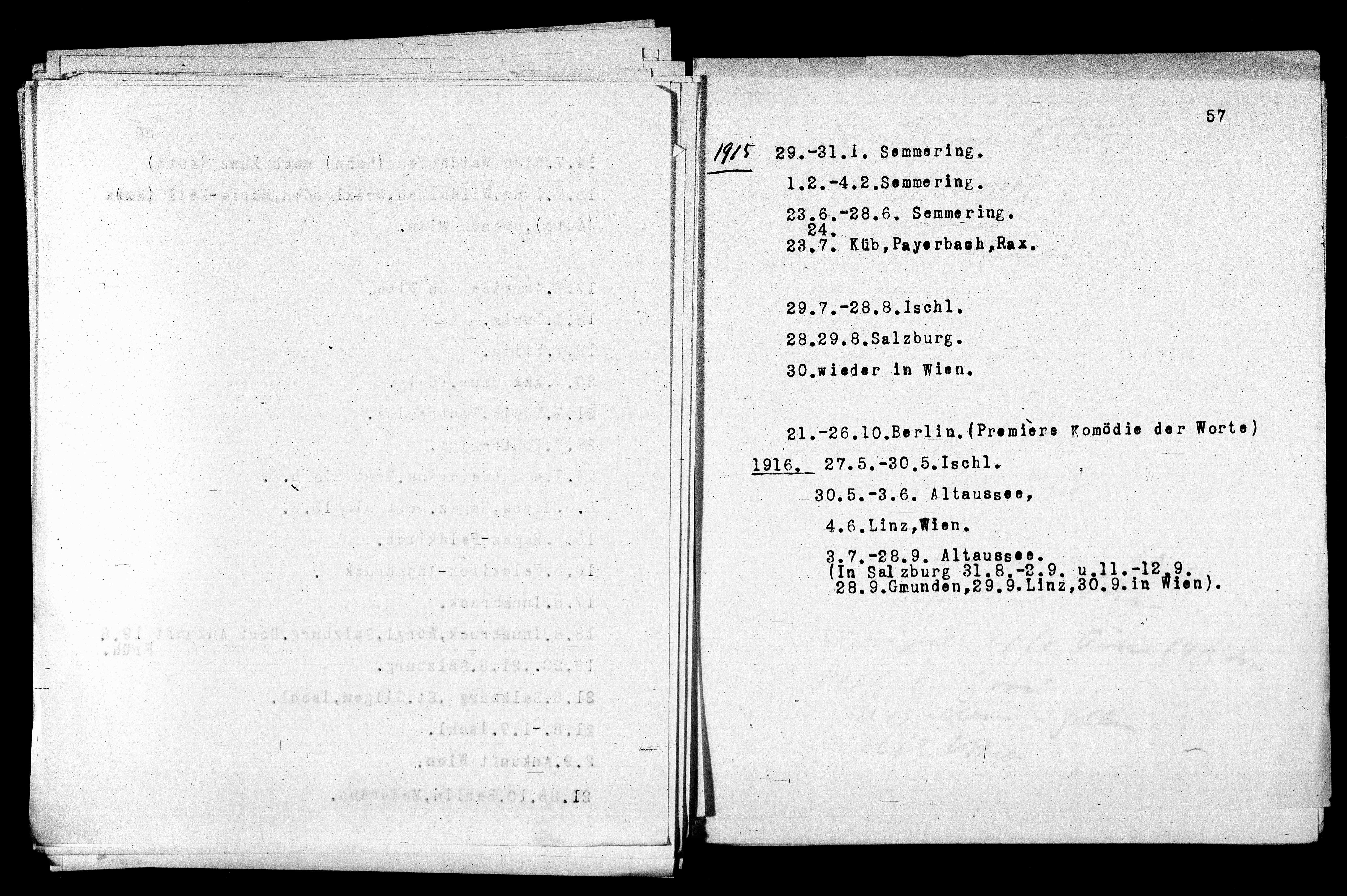 Vorschaubild für Verzeichnis unternommener Reisen 1867-1927, Seite 57