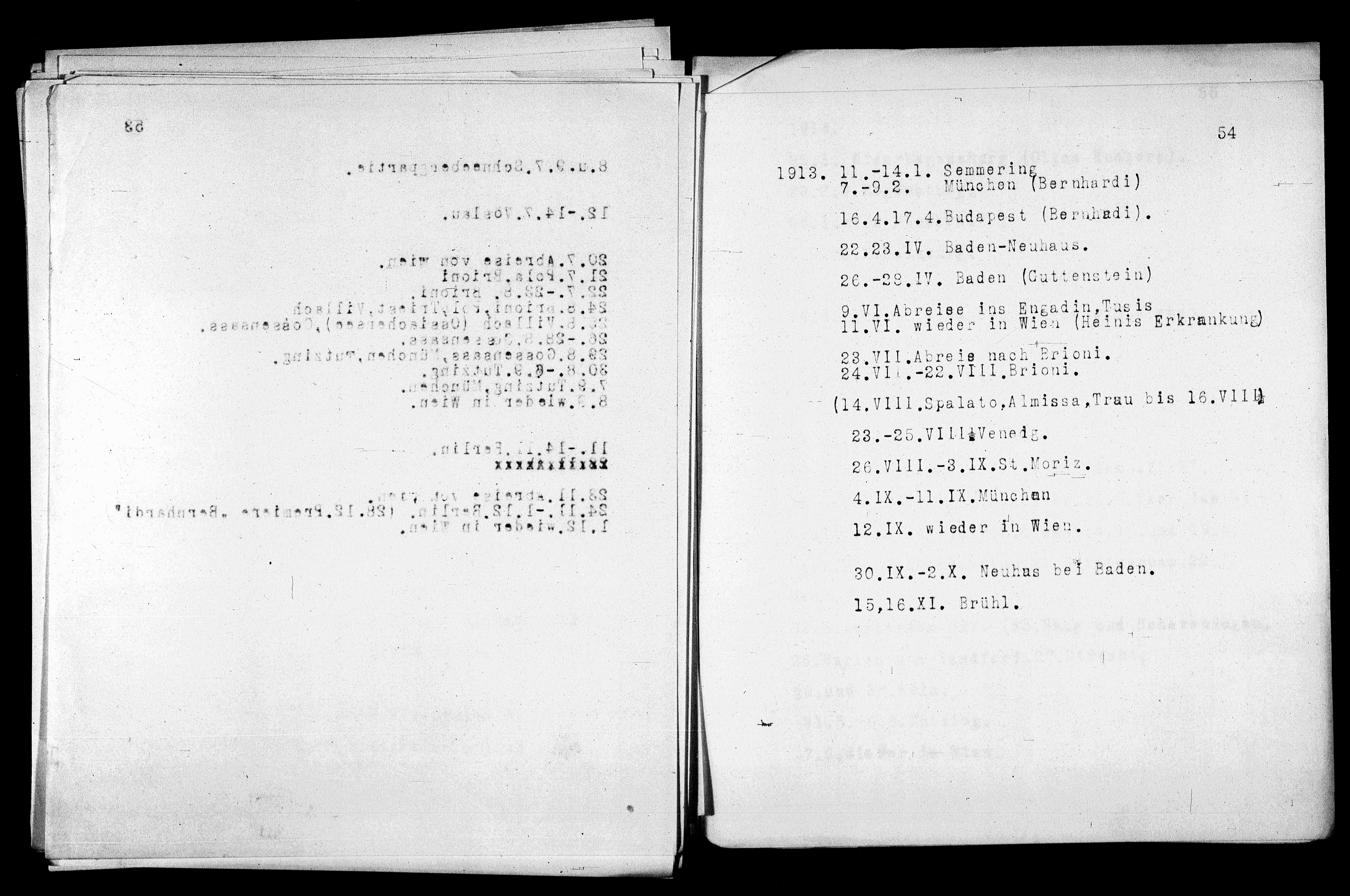 Vorschaubild für Verzeichnis unternommener Reisen 1867-1927, Seite 54