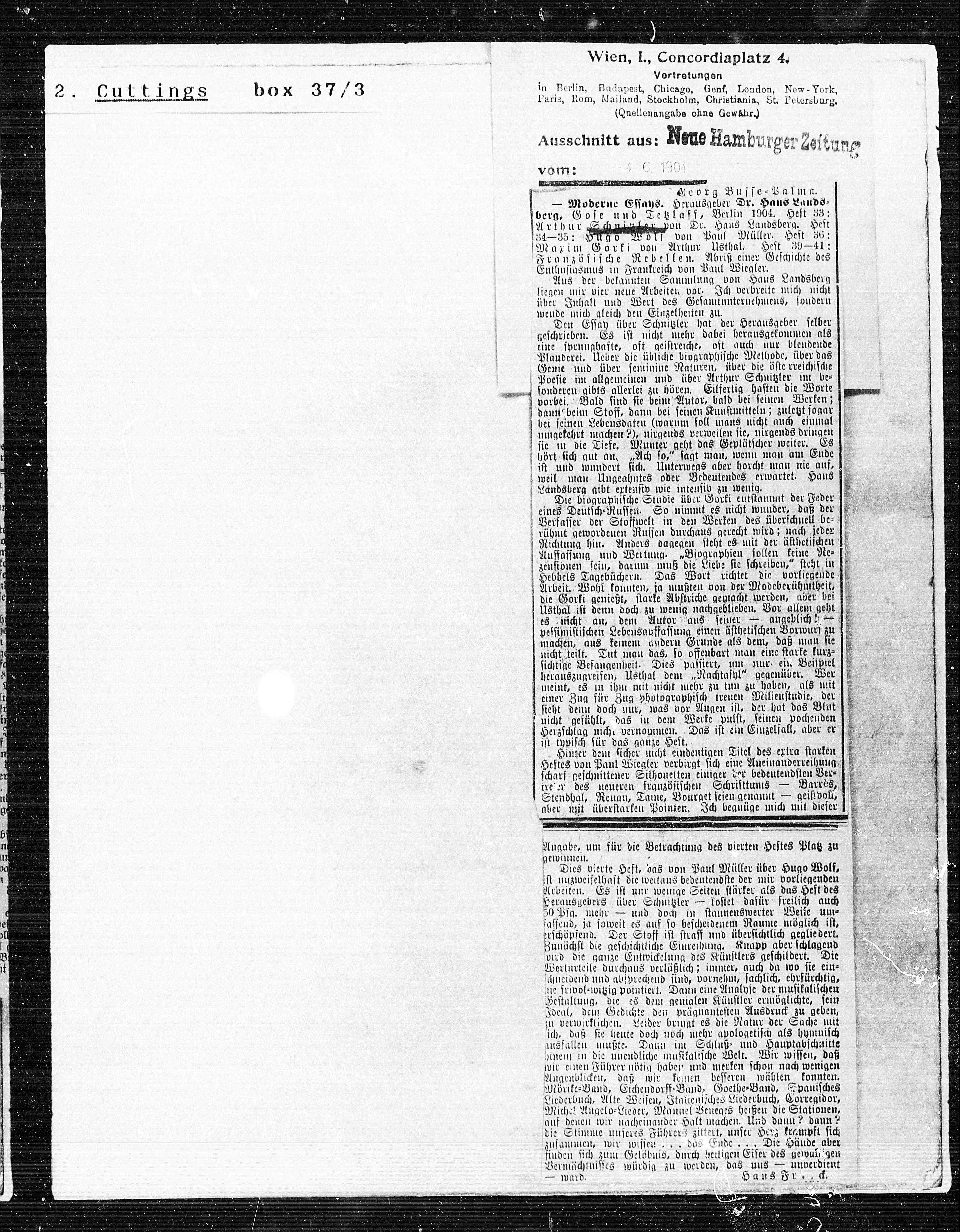 Vorschaubild für Ausschnitte 1903 1906, Seite 20