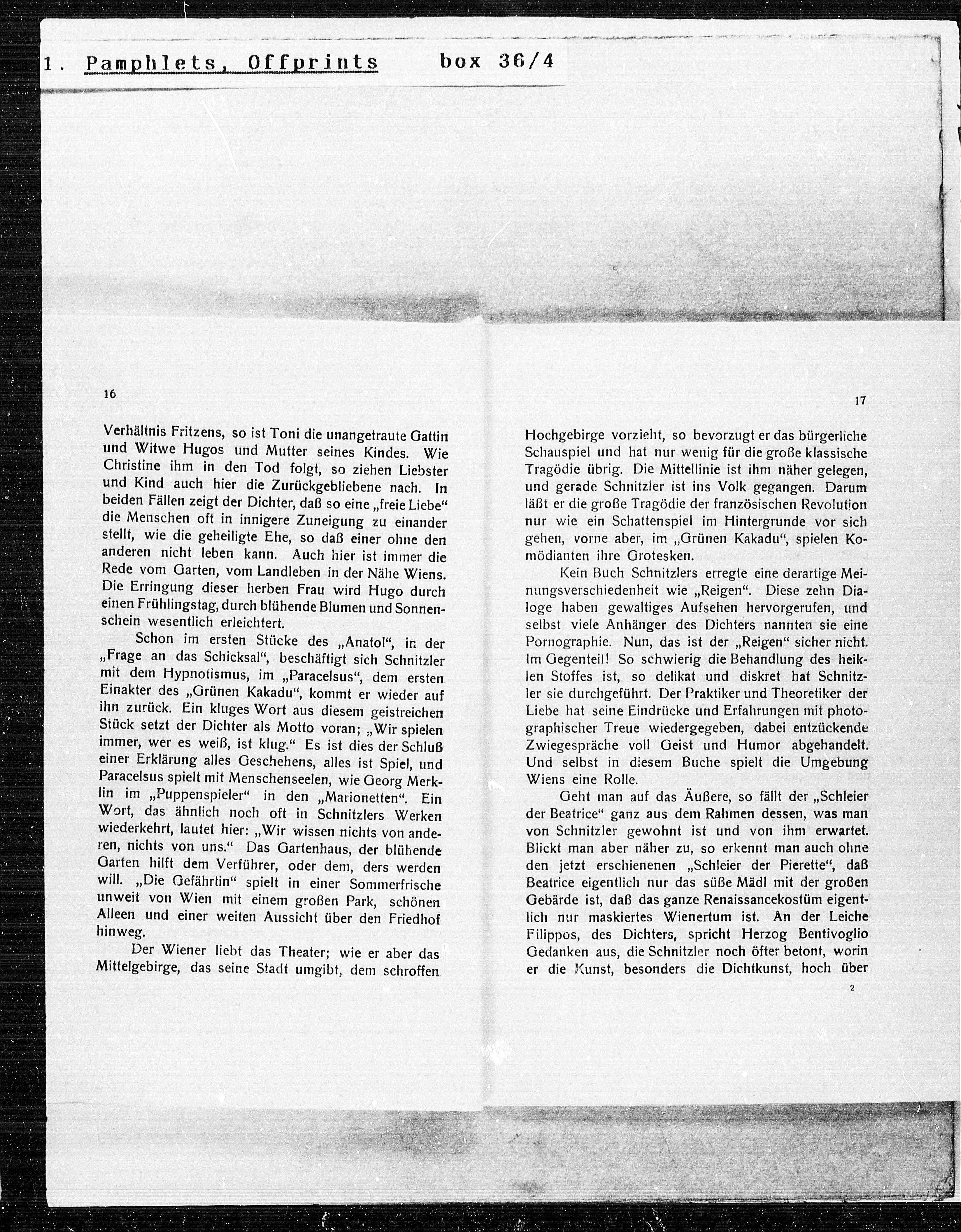 Vorschaubild für Leo Feigl Arthur Schnitzler und Wien, Seite 9