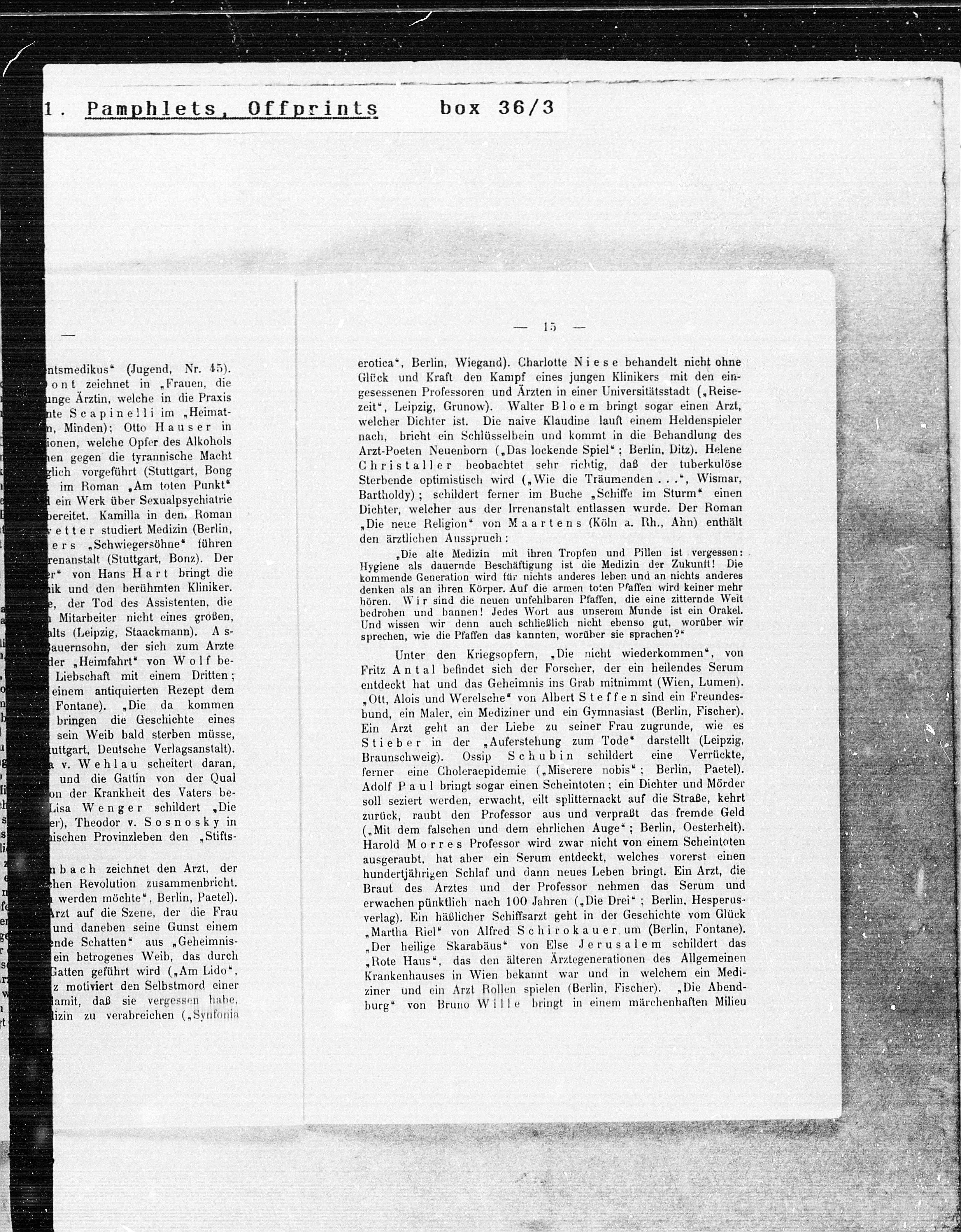 Vorschaubild für Broschüren Sonderdrucke 1904 1910, Seite 14
