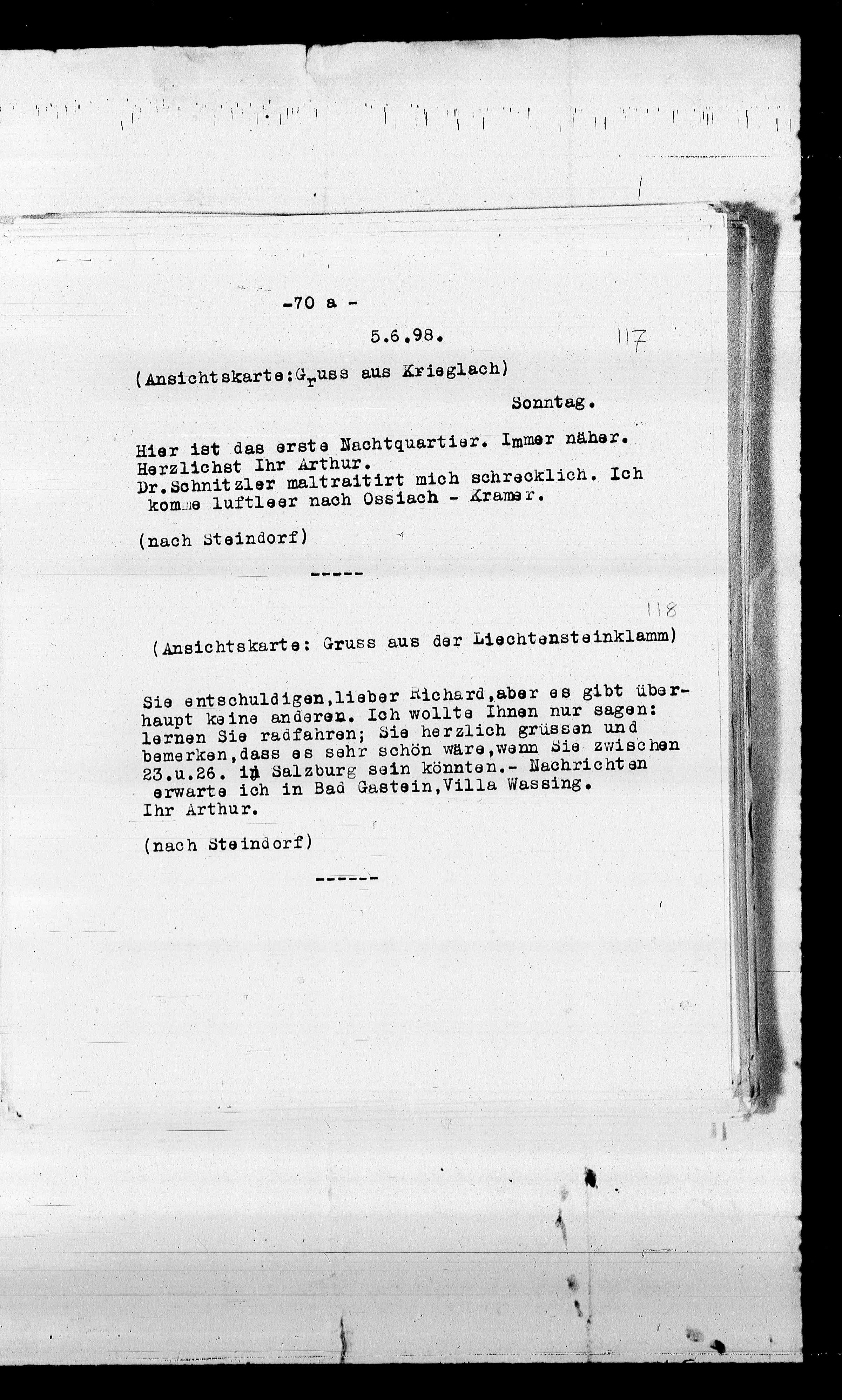 Vorschaubild für Beer-Hofmann, Richard_8.1 Abschrift AS an BH, Seite 76