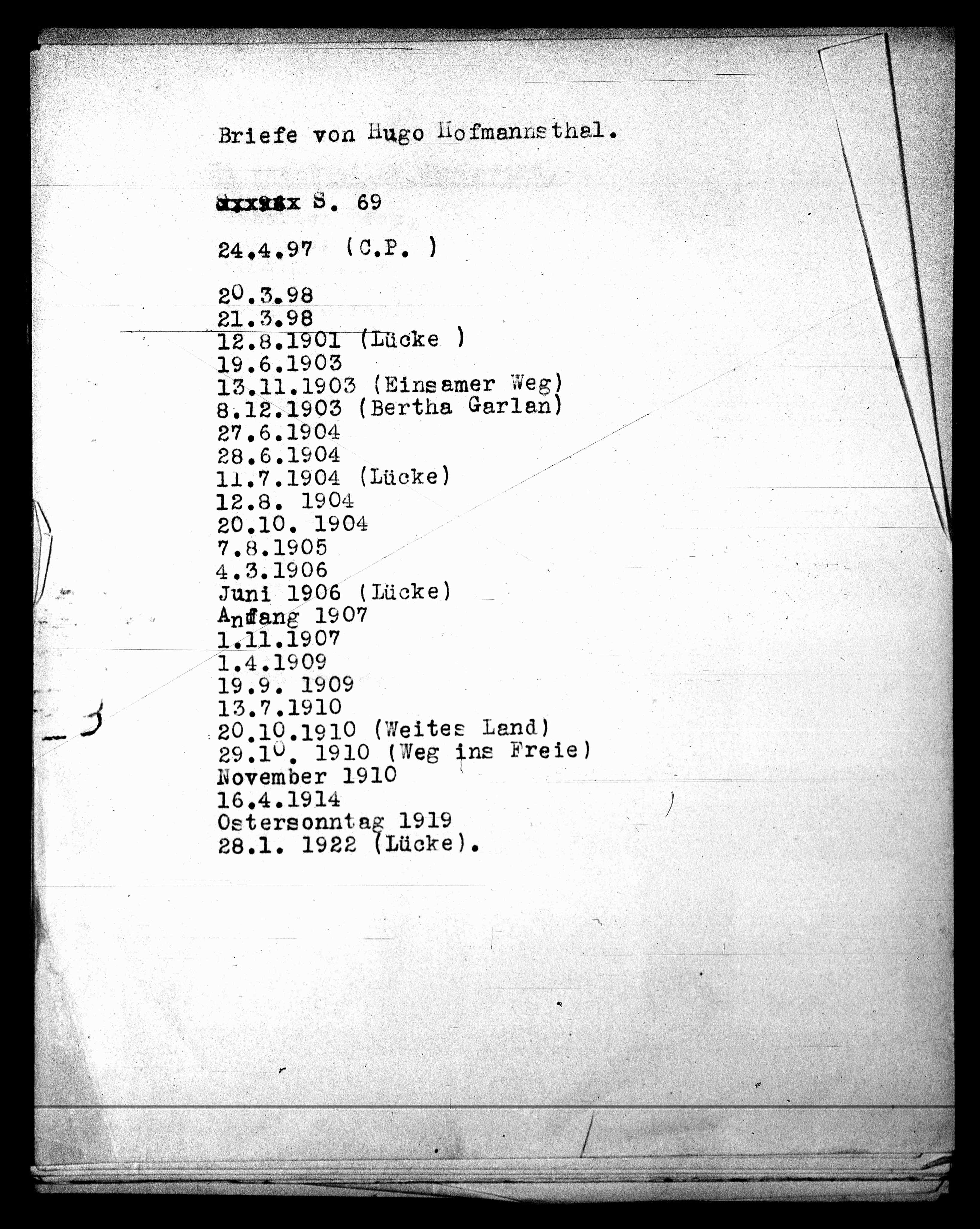 Vorschaubild für Notizen II Briefe und Briefabschriften, Seite 23