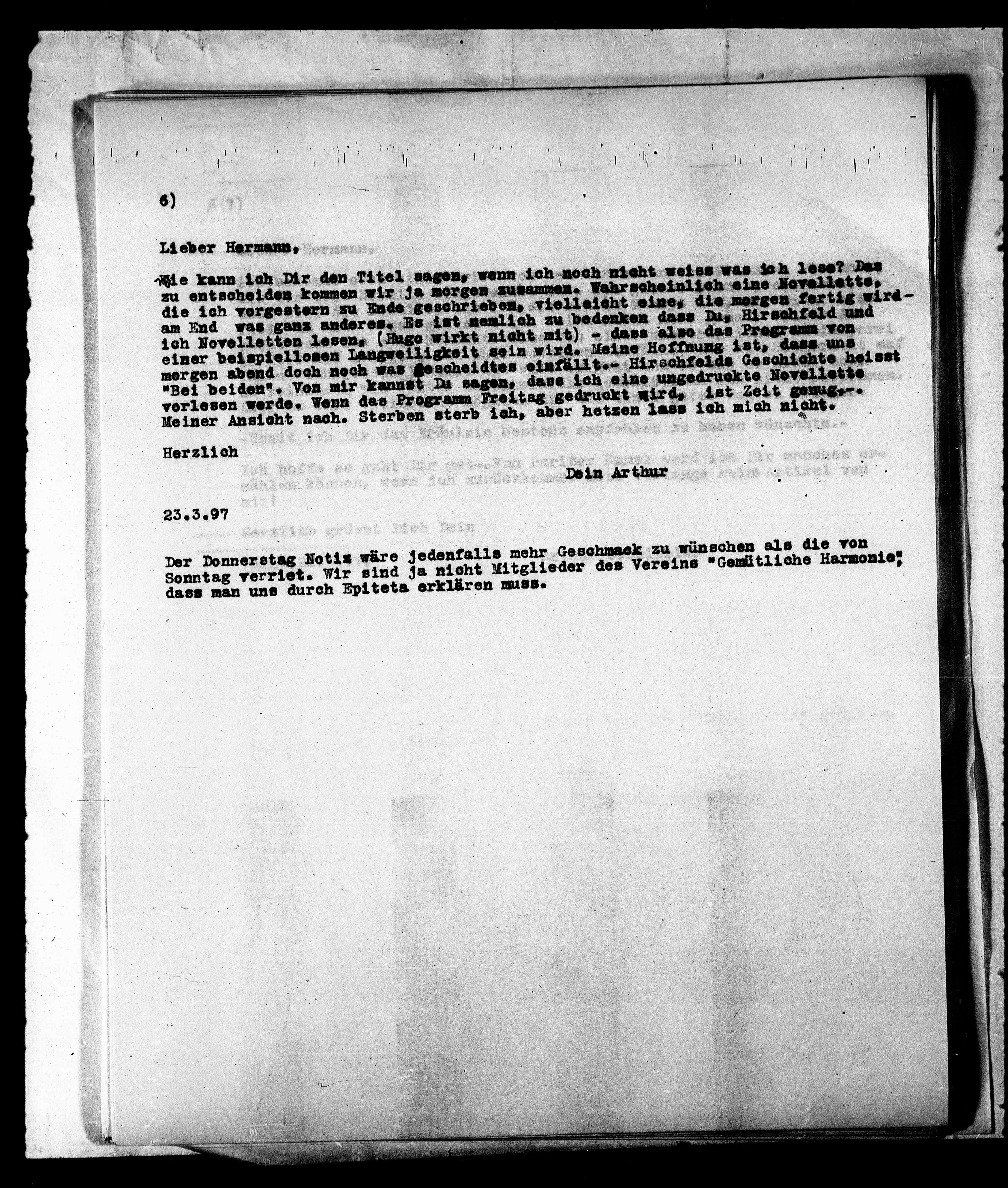 Vorschaubild für Bahr, Hermann_1 Schnitzler an Bahr, Typoskript, Seite 11