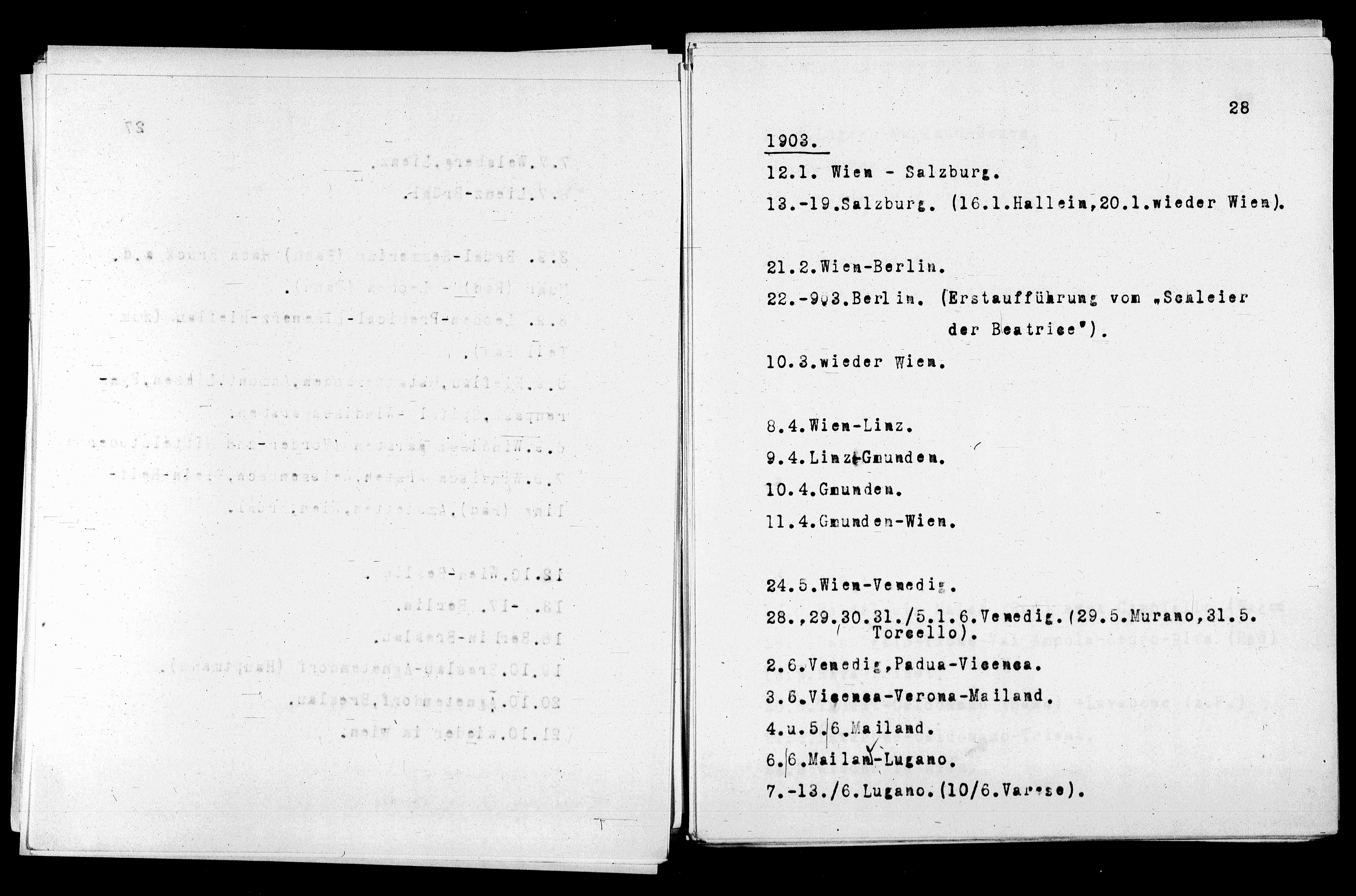 Vorschaubild für Verzeichnis unternommener Reisen 1867-1927, Seite 28