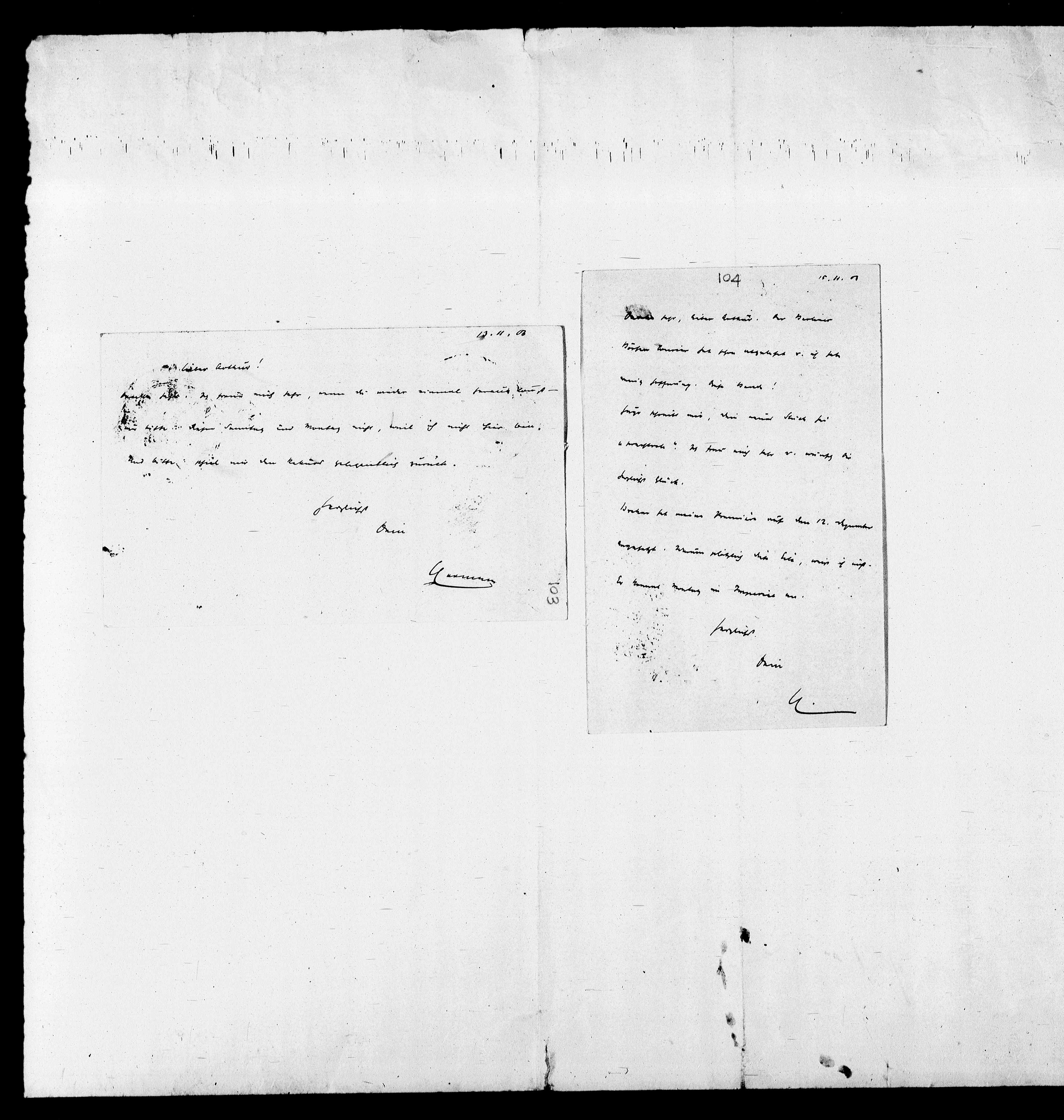 Vorschaubild für Bahr, Hermann_2 Bahr an Schnitzler, Originale, Seite 113