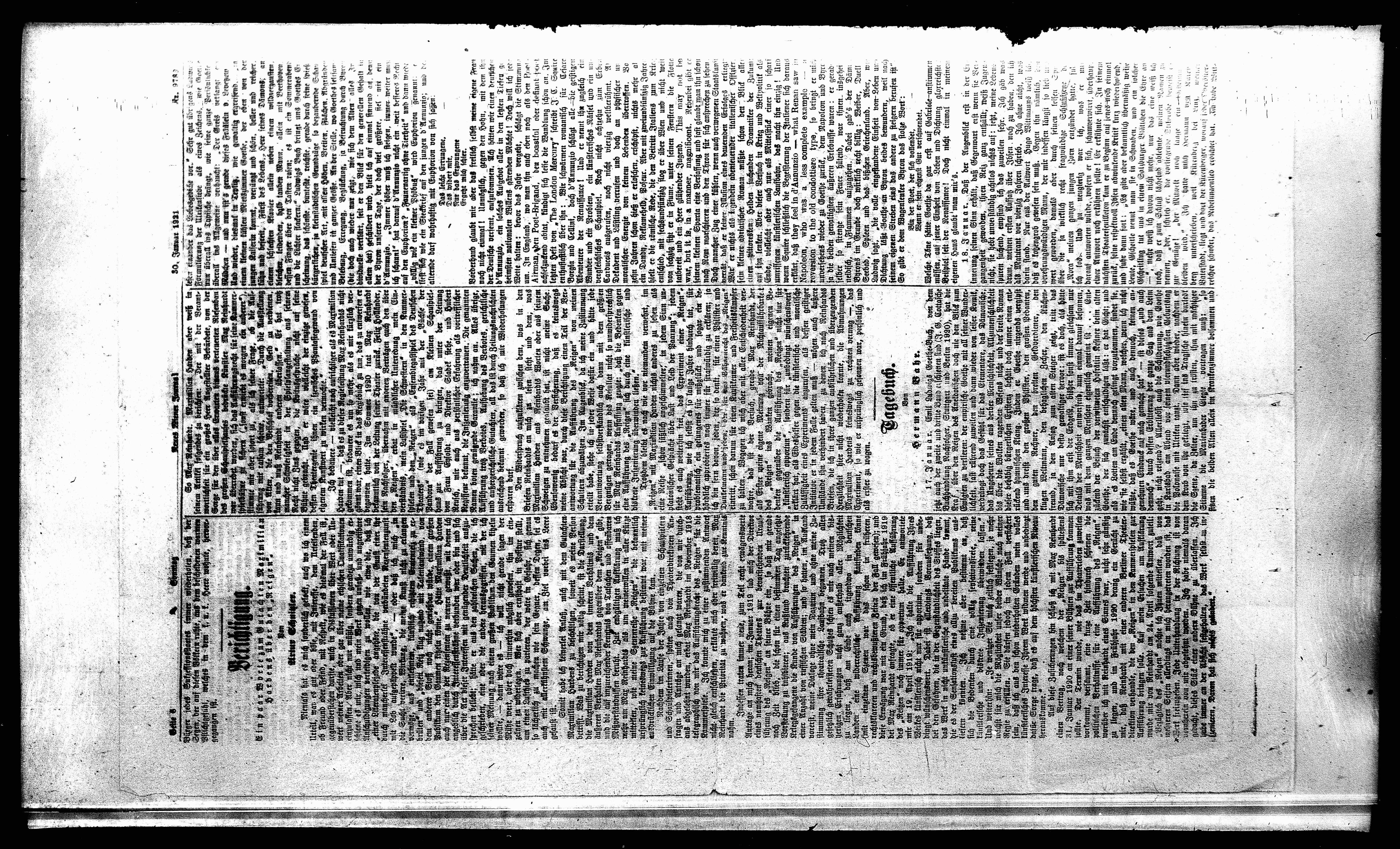 Vorschaubild für – Tagebuch 17. Januar 1921, Seite 2
