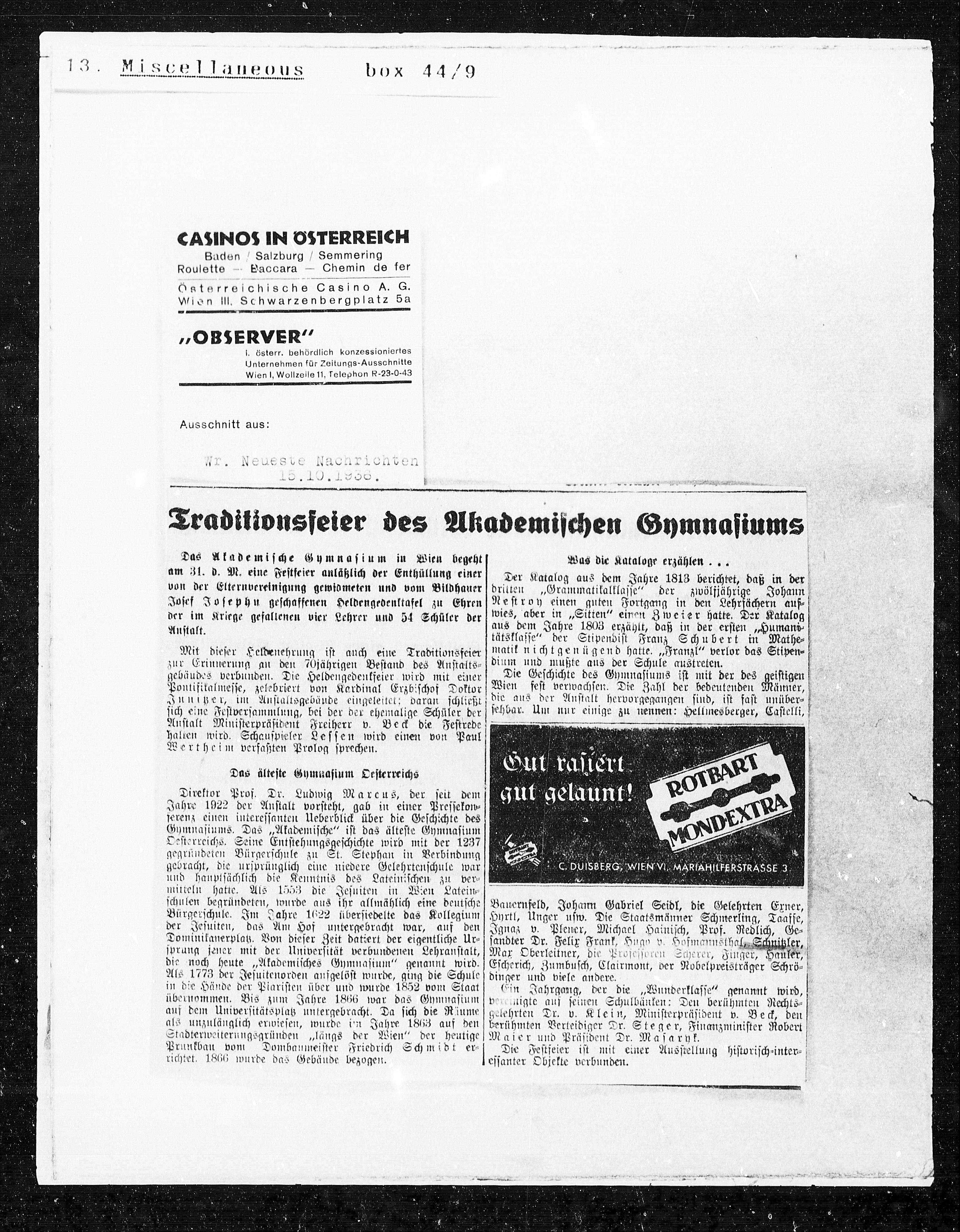 Vorschaubild für 1936 undatiert, Seite 27