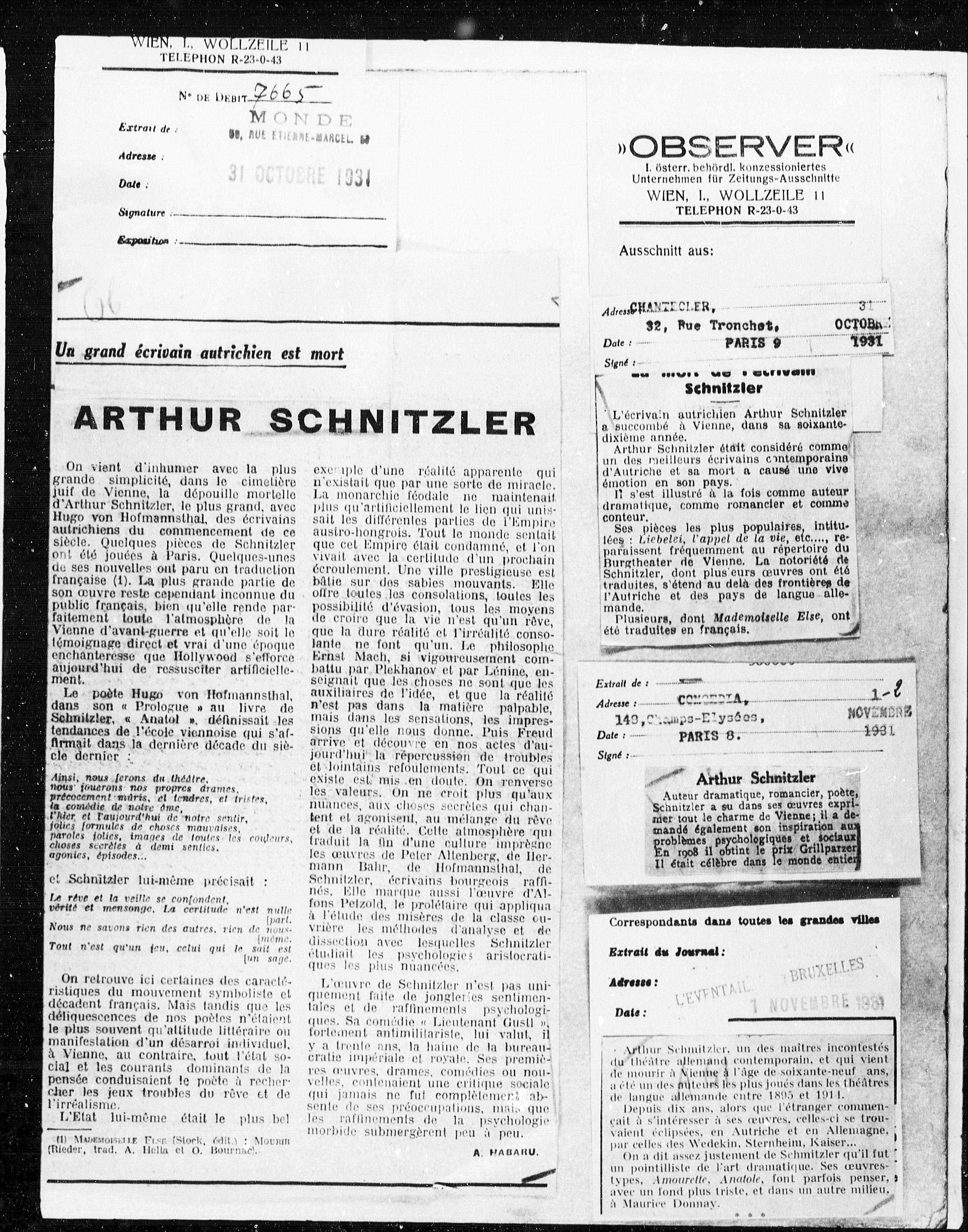 Vorschaubild für Schnitzlers Tod, Seite 439