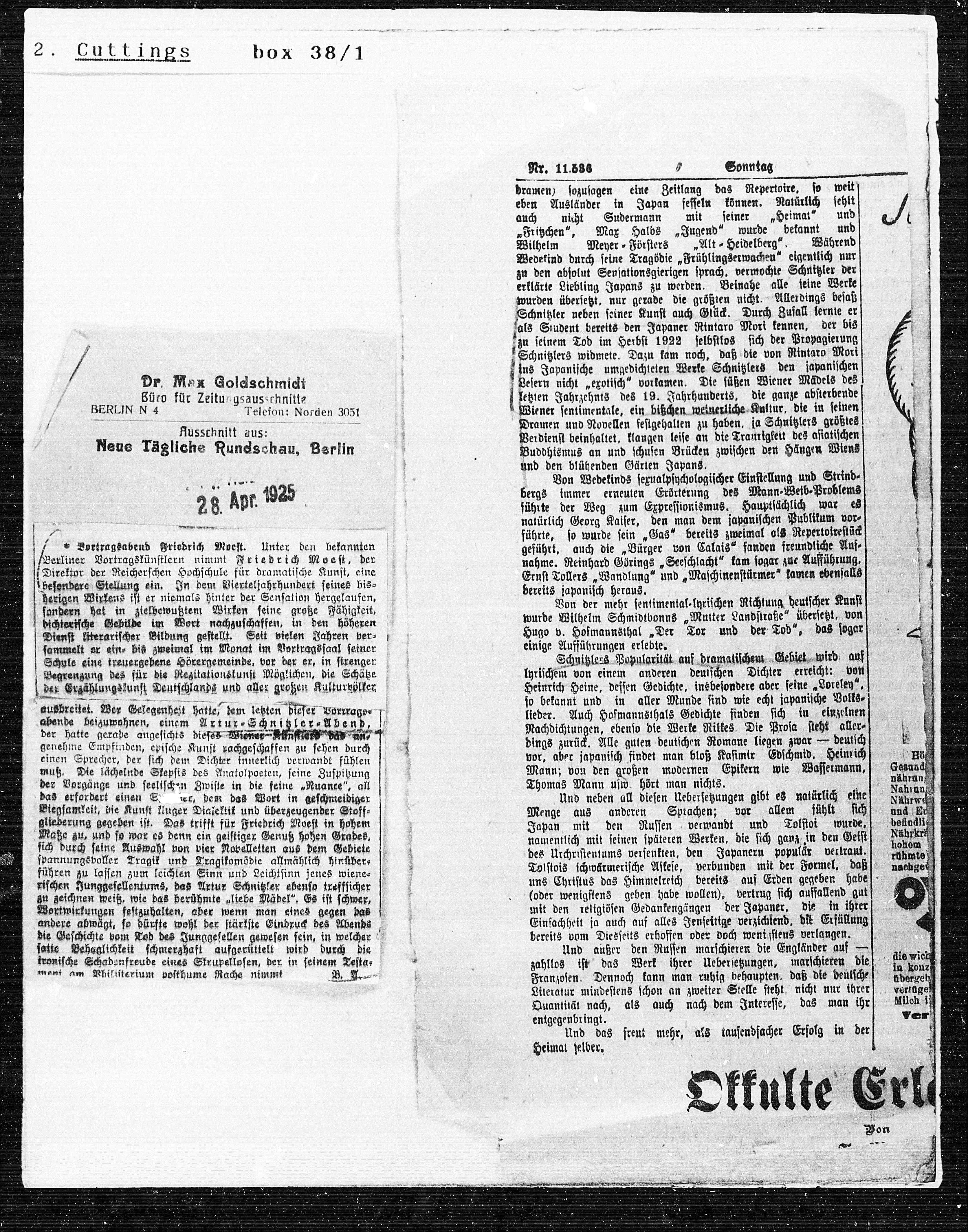 Vorschaubild für Ausschnitte 1925 1929, Seite 1