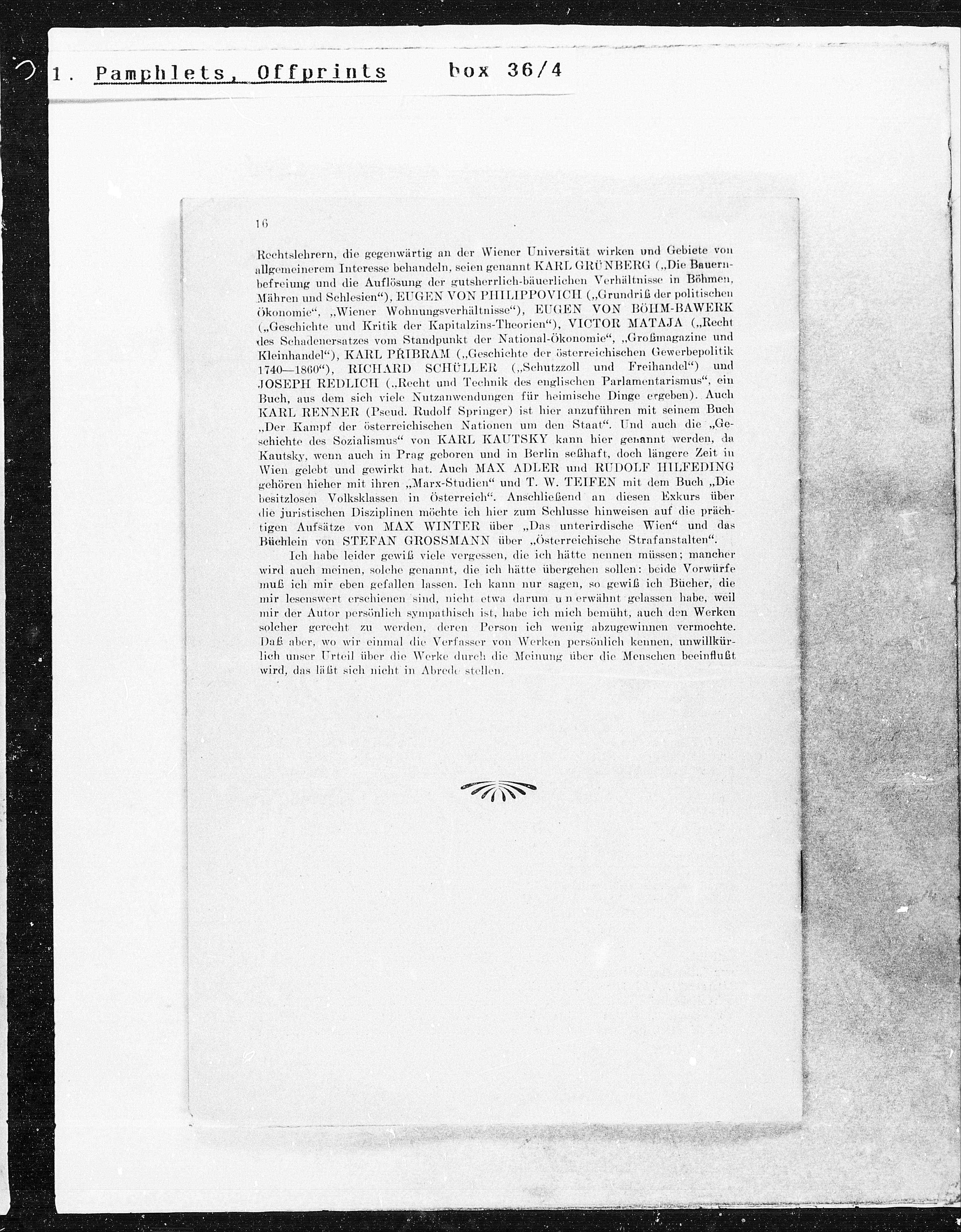 Vorschaubild für Max Burckhard Wiener Literatur, Seite 16