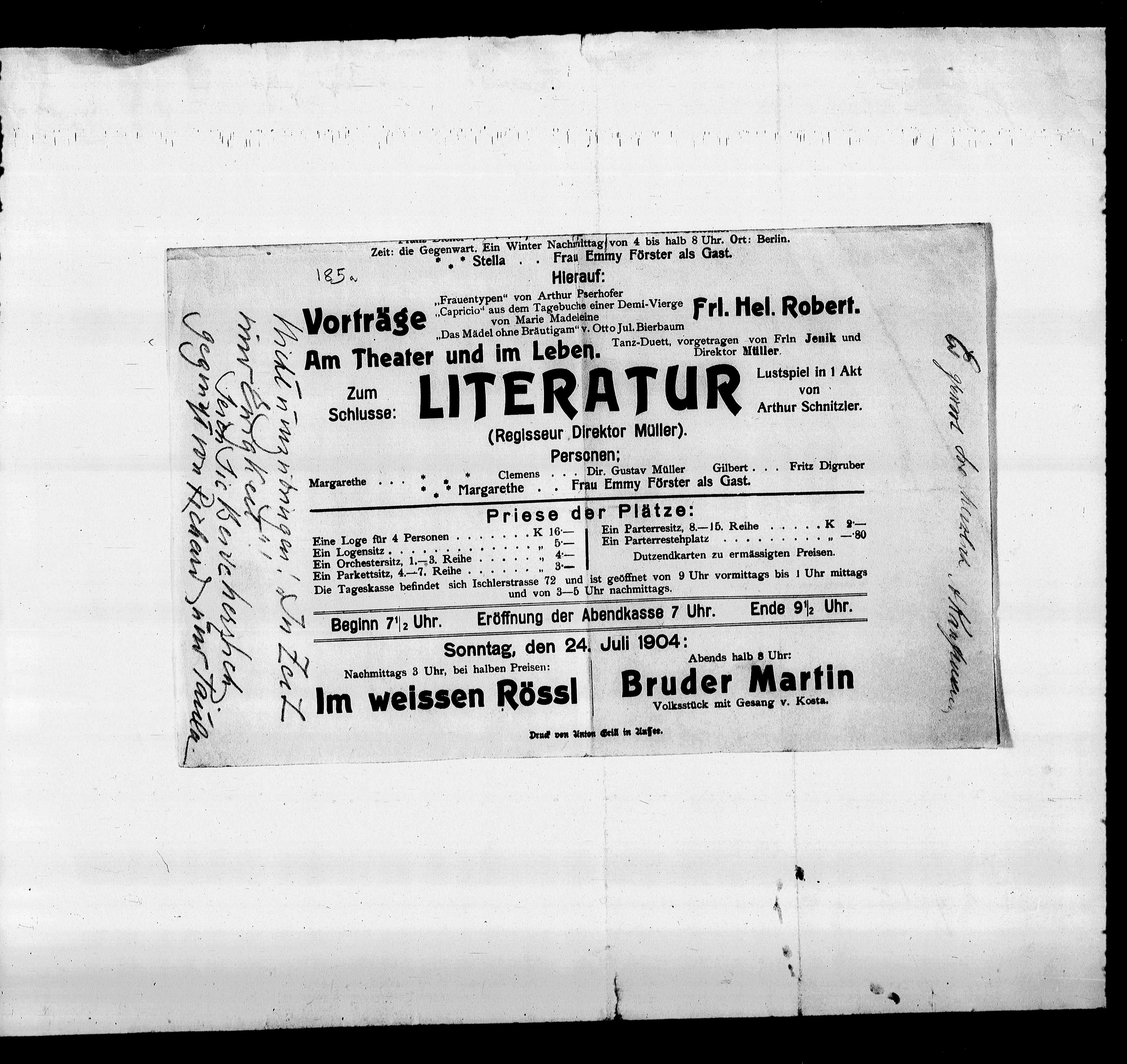 Vorschaubild für Beer-Hofmann, Richard_8.2 Beer-Hofmann an AS 1900-, Seite 26