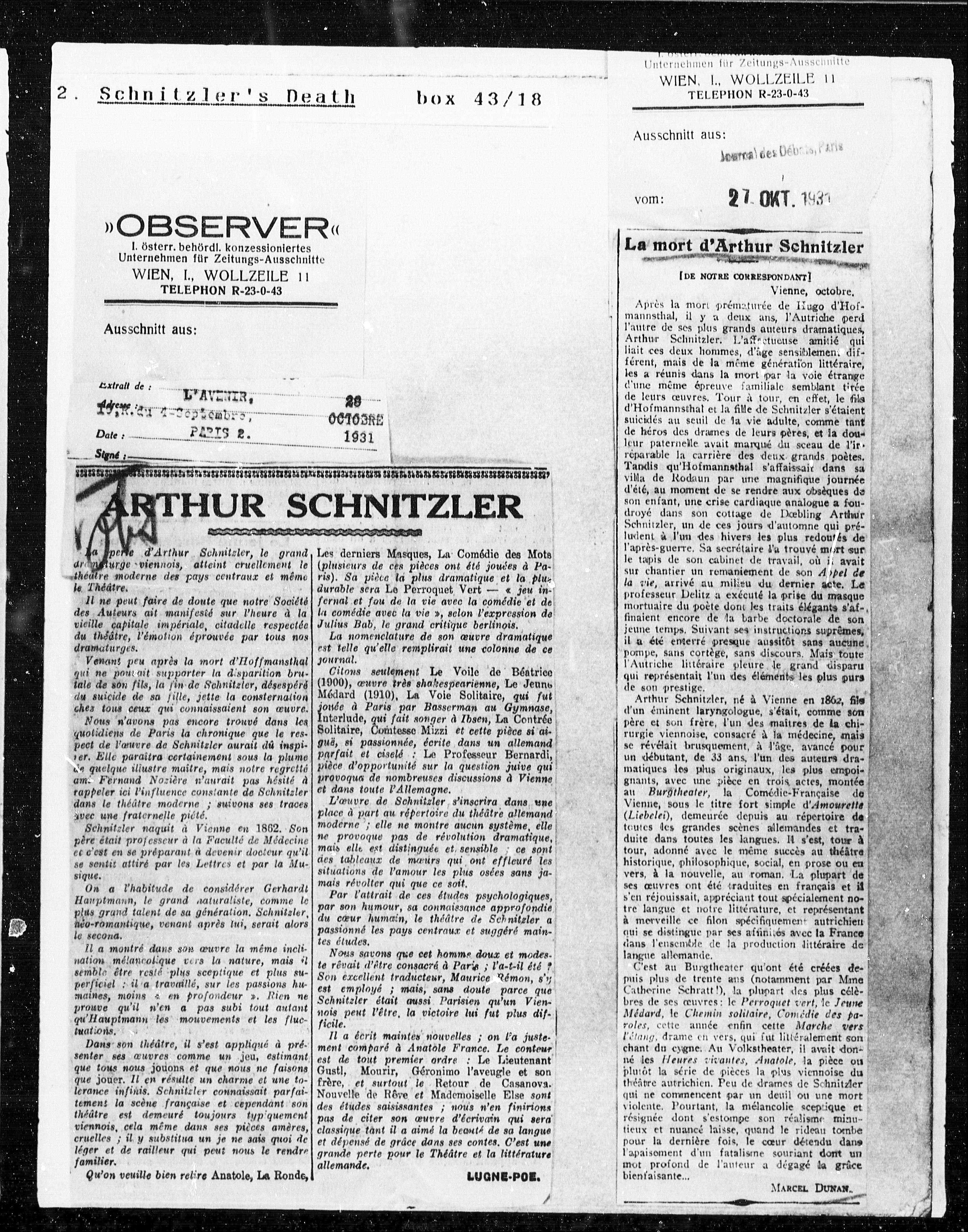 Vorschaubild für Schnitzlers Tod, Seite 435