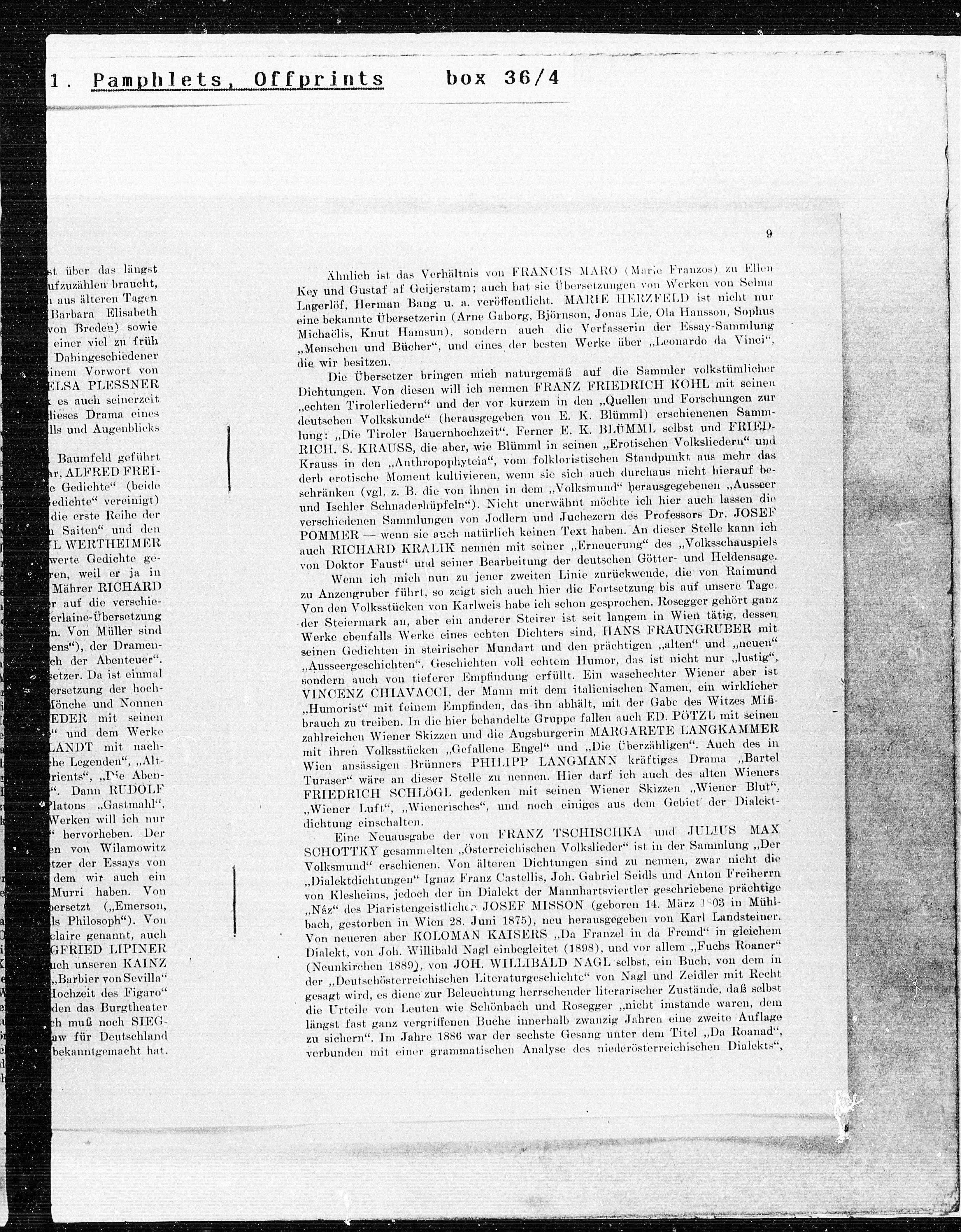 Vorschaubild für Max Burckhard Wiener Literatur, Seite 9