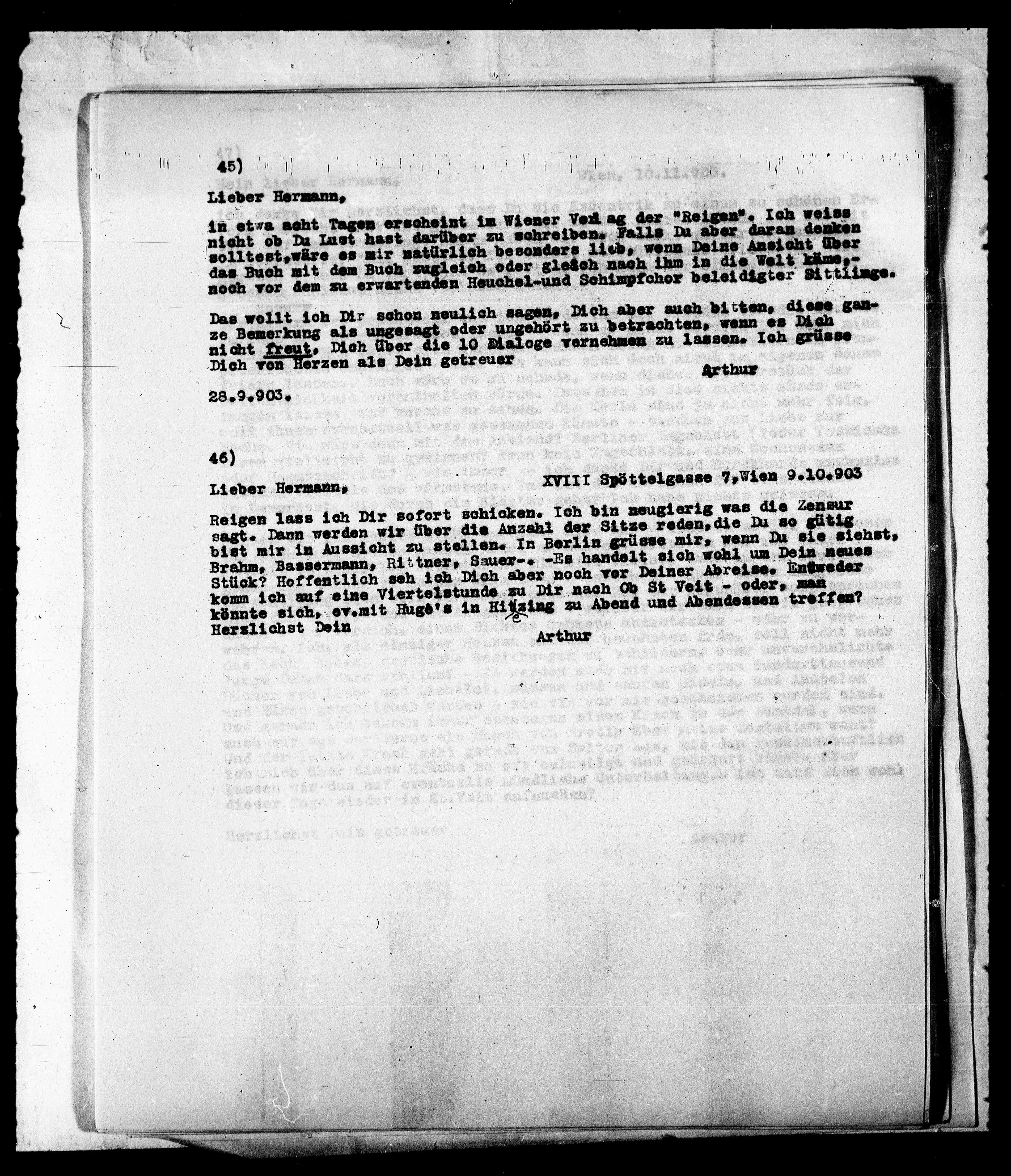 Vorschaubild für Bahr, Hermann_1 Schnitzler an Bahr, Typoskript, Seite 32