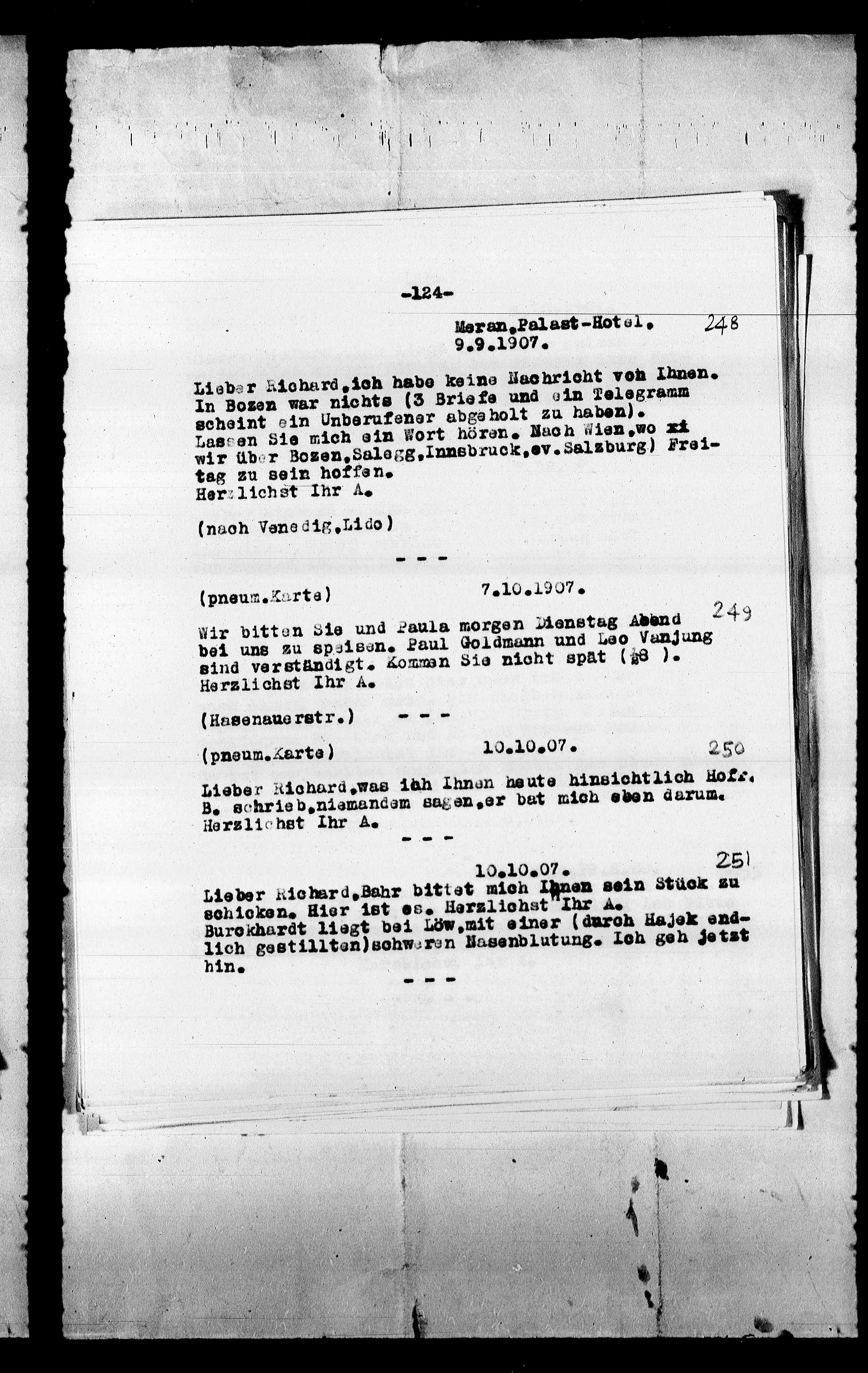 Vorschaubild für Beer-Hofmann, Richard_8.1 Abschrift AS an BH, Seite 131