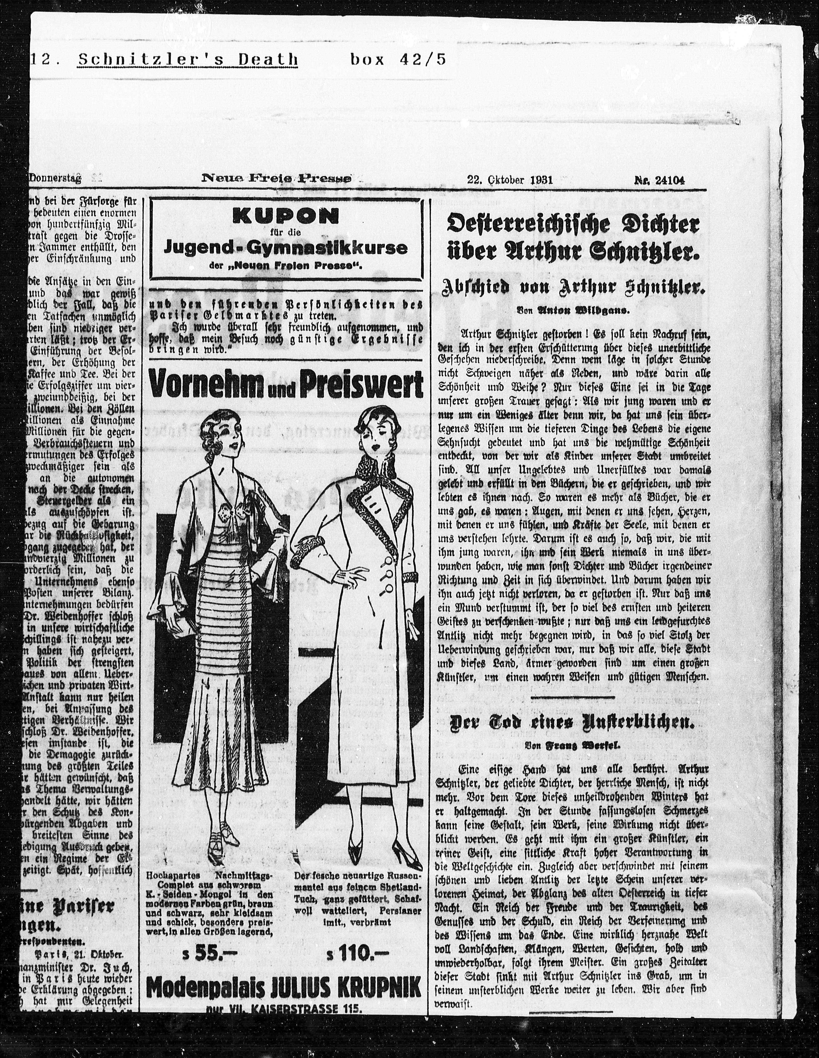 Vorschaubild für Schnitzlers Tod, Seite 7