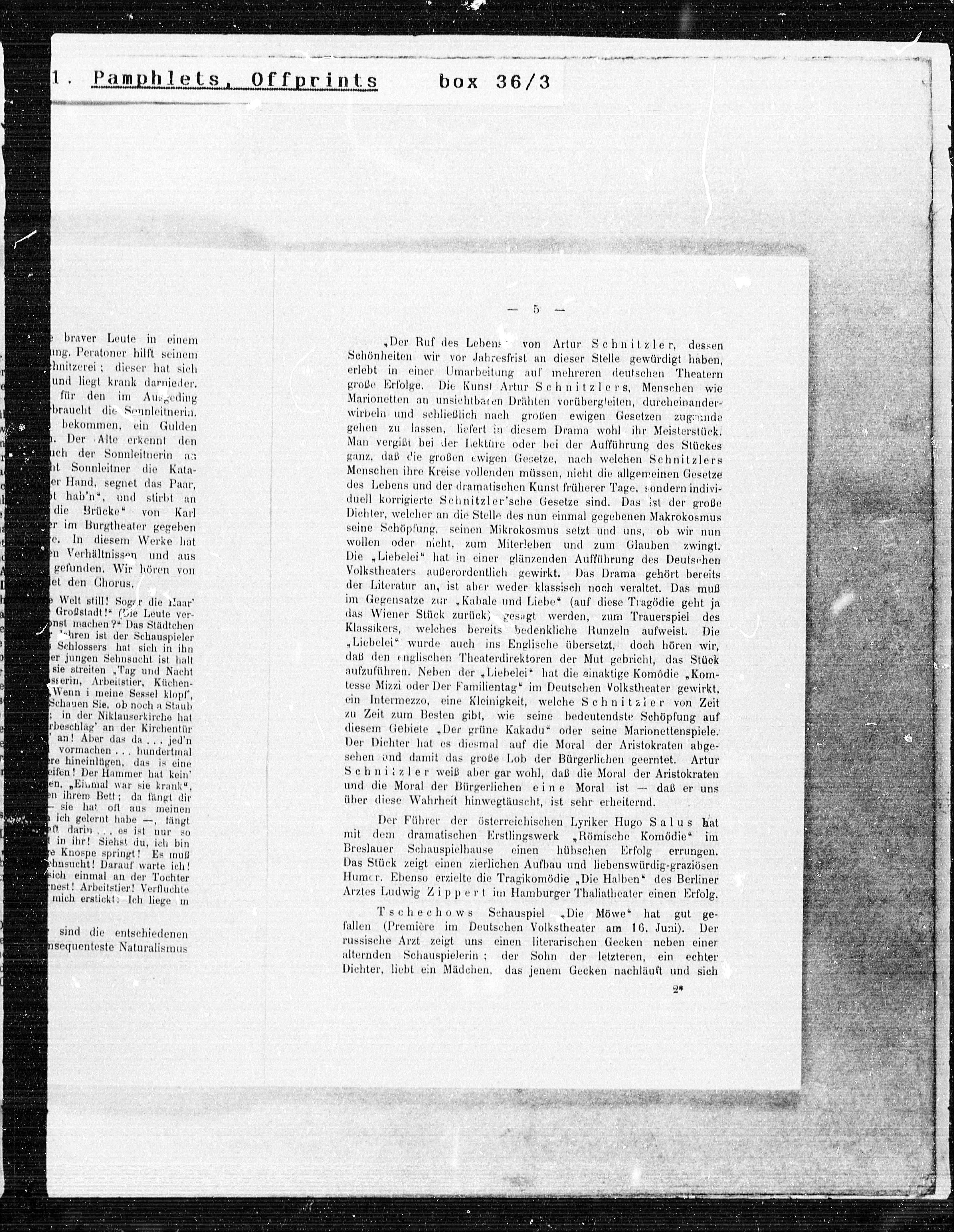Vorschaubild für Broschüren Sonderdrucke 1904 1910, Seite 4