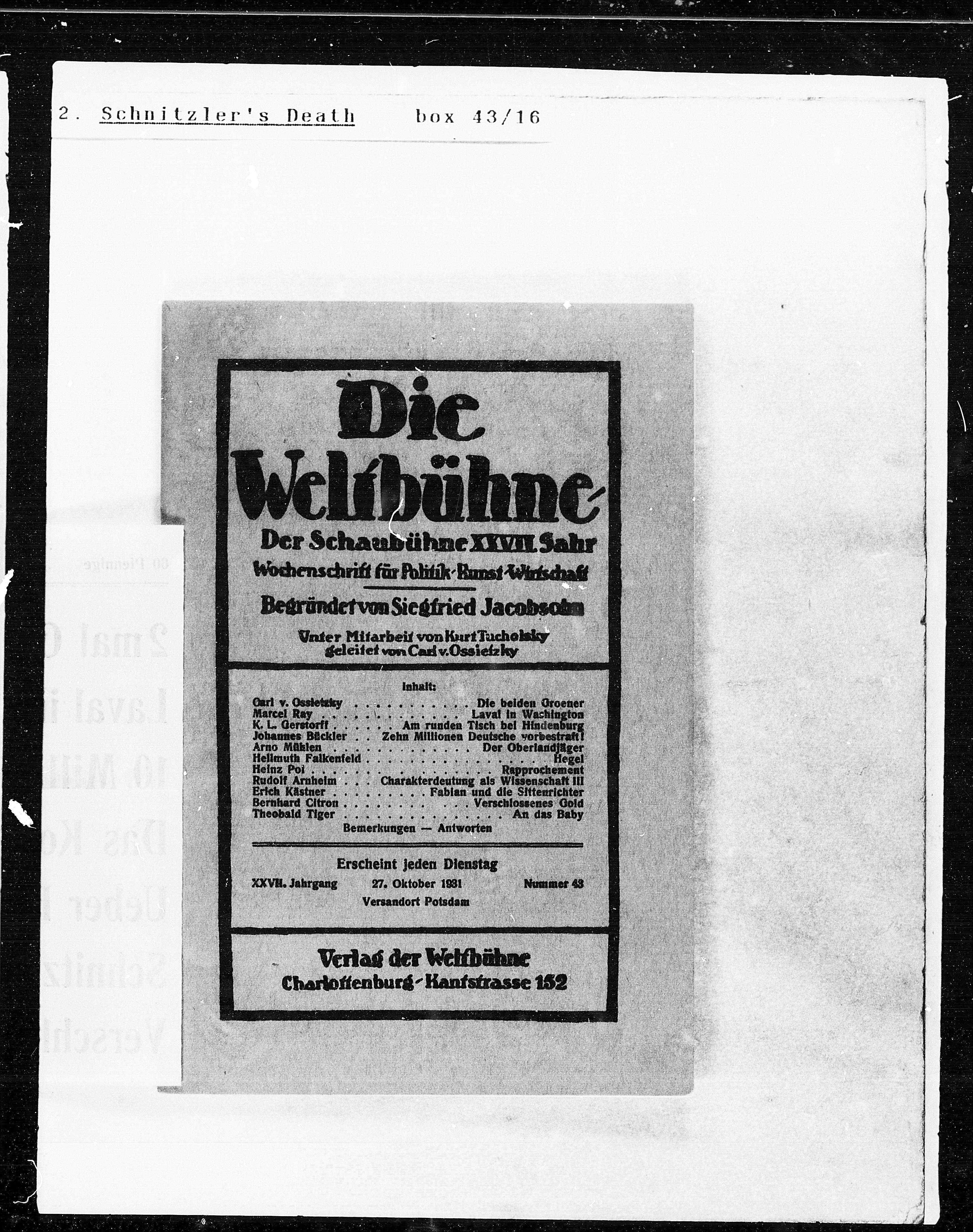 Vorschaubild für Schnitzlers Tod, Seite 400