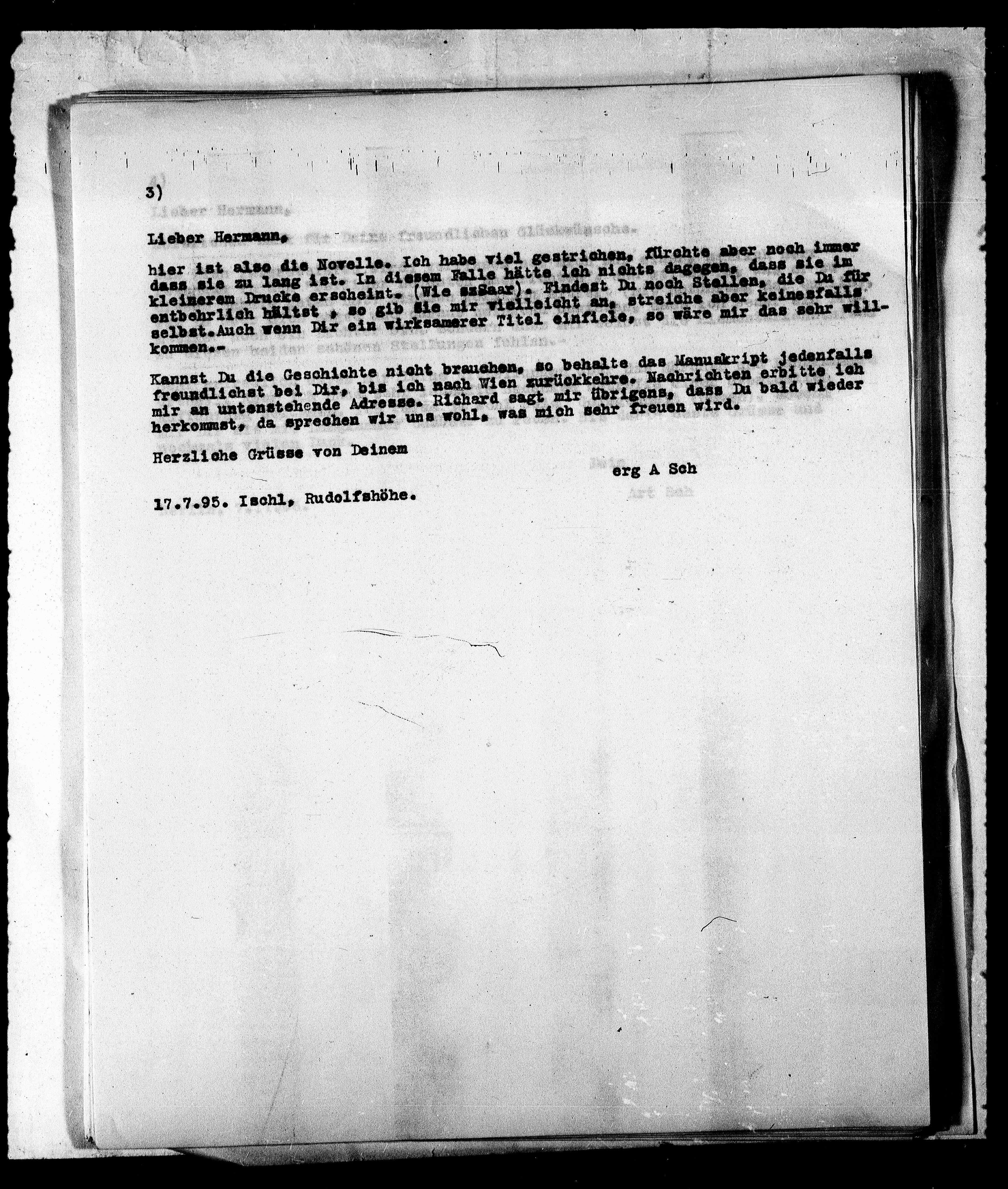 Vorschaubild für Bahr, Hermann_1 Schnitzler an Bahr, Typoskript, Seite 8