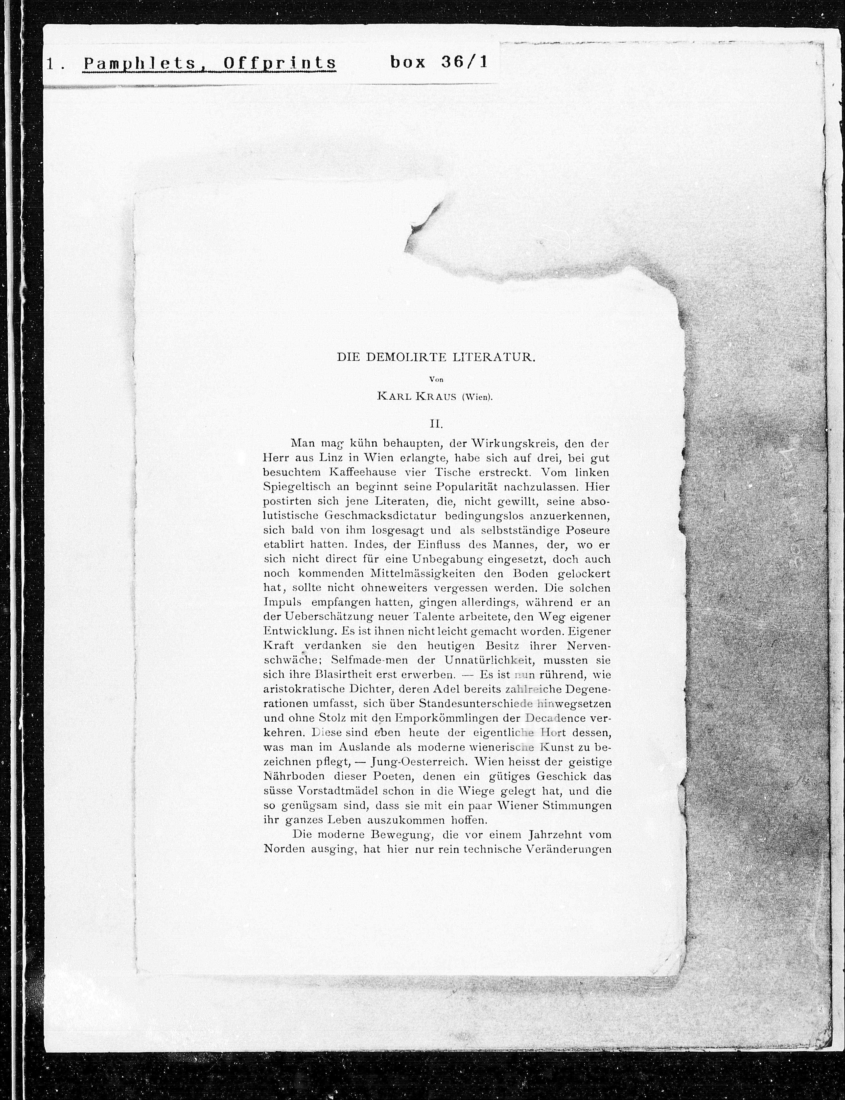 Vorschaubild für Karl Kraus Demolirte Literatur, Seite 2