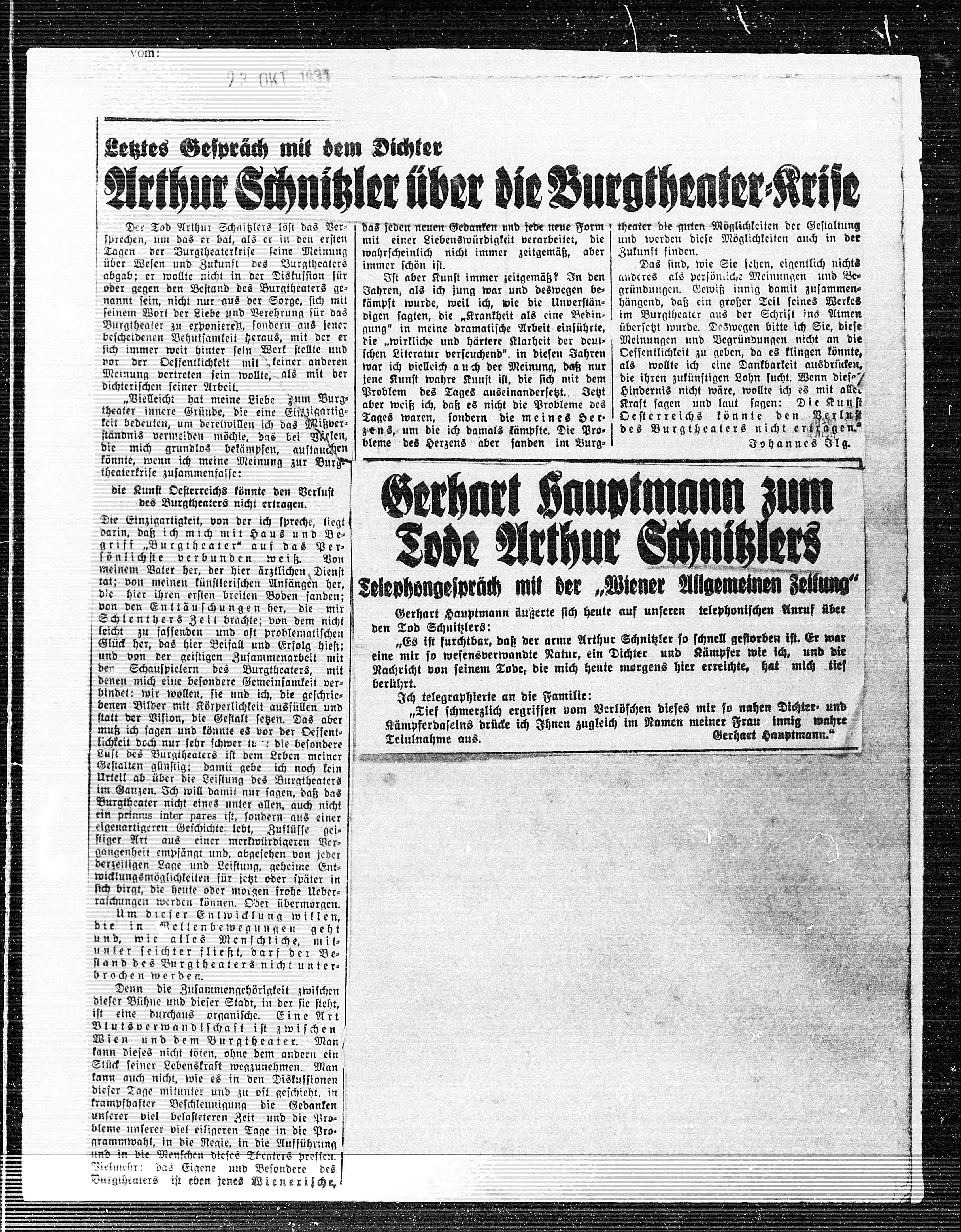 Vorschaubild für Schnitzlers Tod, Seite 697