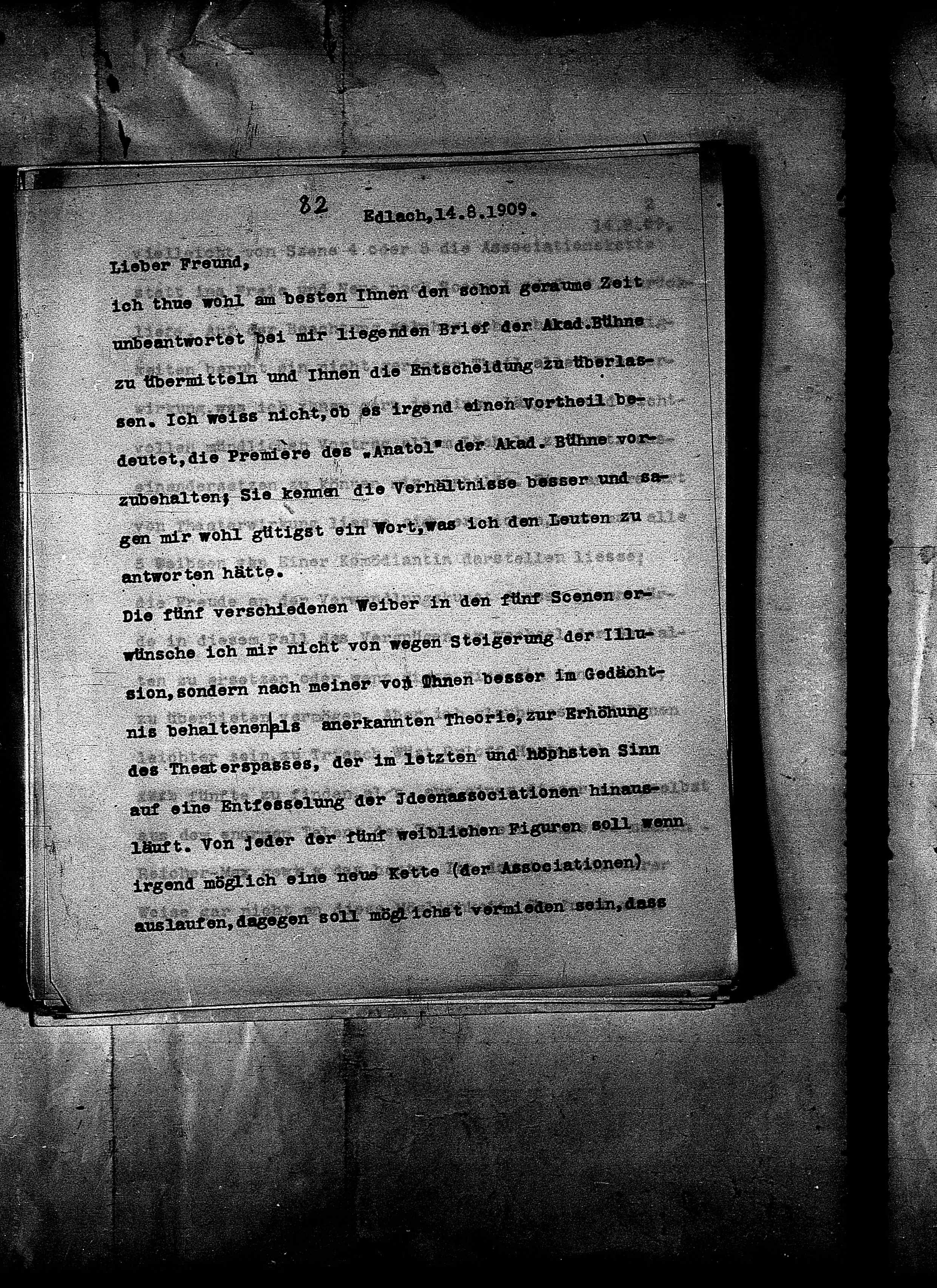 Vorschaubild für Brahm, Otto AS an Brahm, Abschrift (Mikrofilm 37), Seite 64