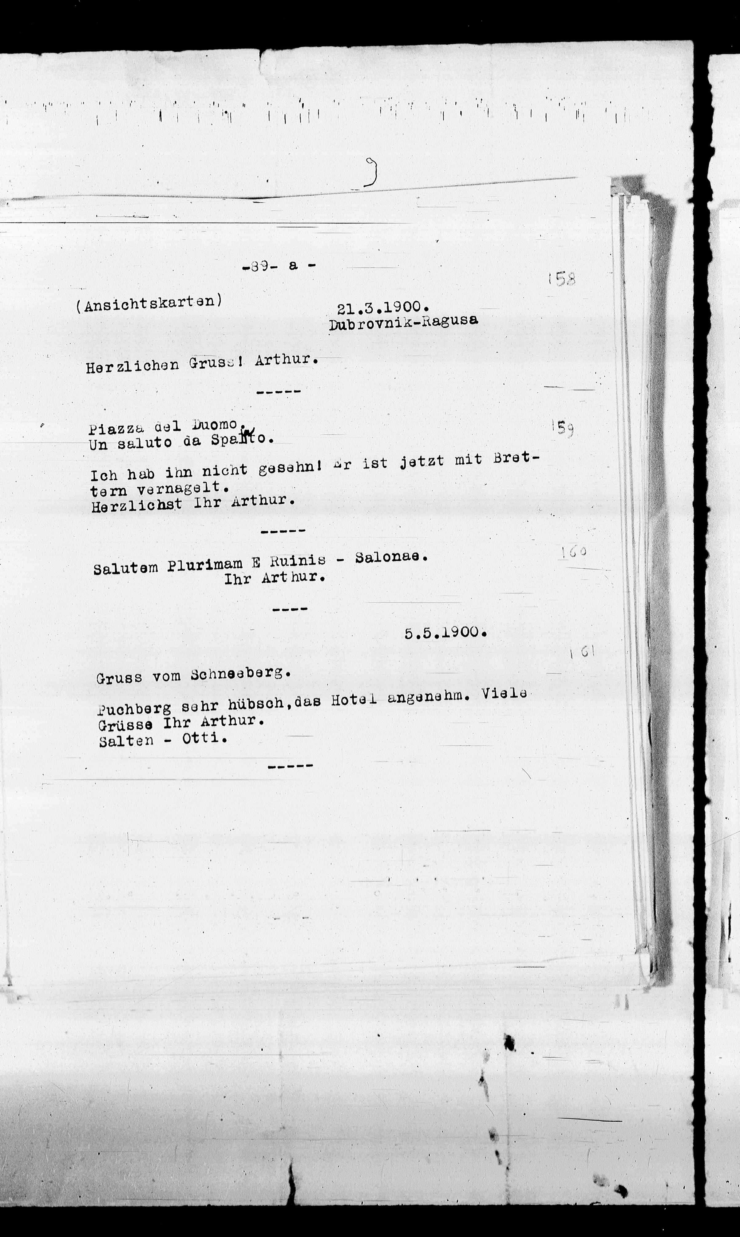 Vorschaubild für Beer-Hofmann, Richard_8.1 Abschrift AS an BH, Seite 95